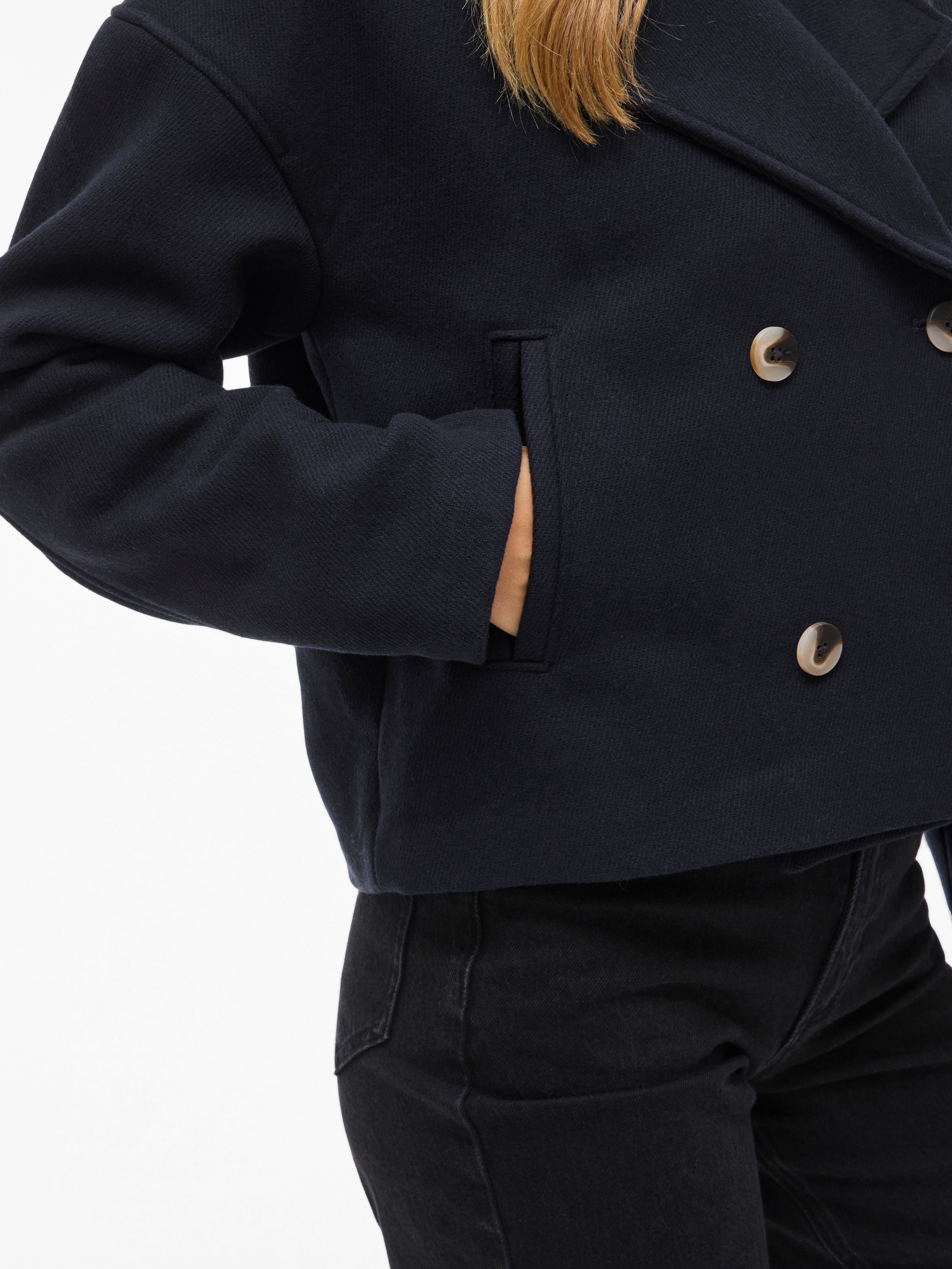 Vila Kurzjacke »VIKAMINA L/S V-NECK JACKET - NOOS«