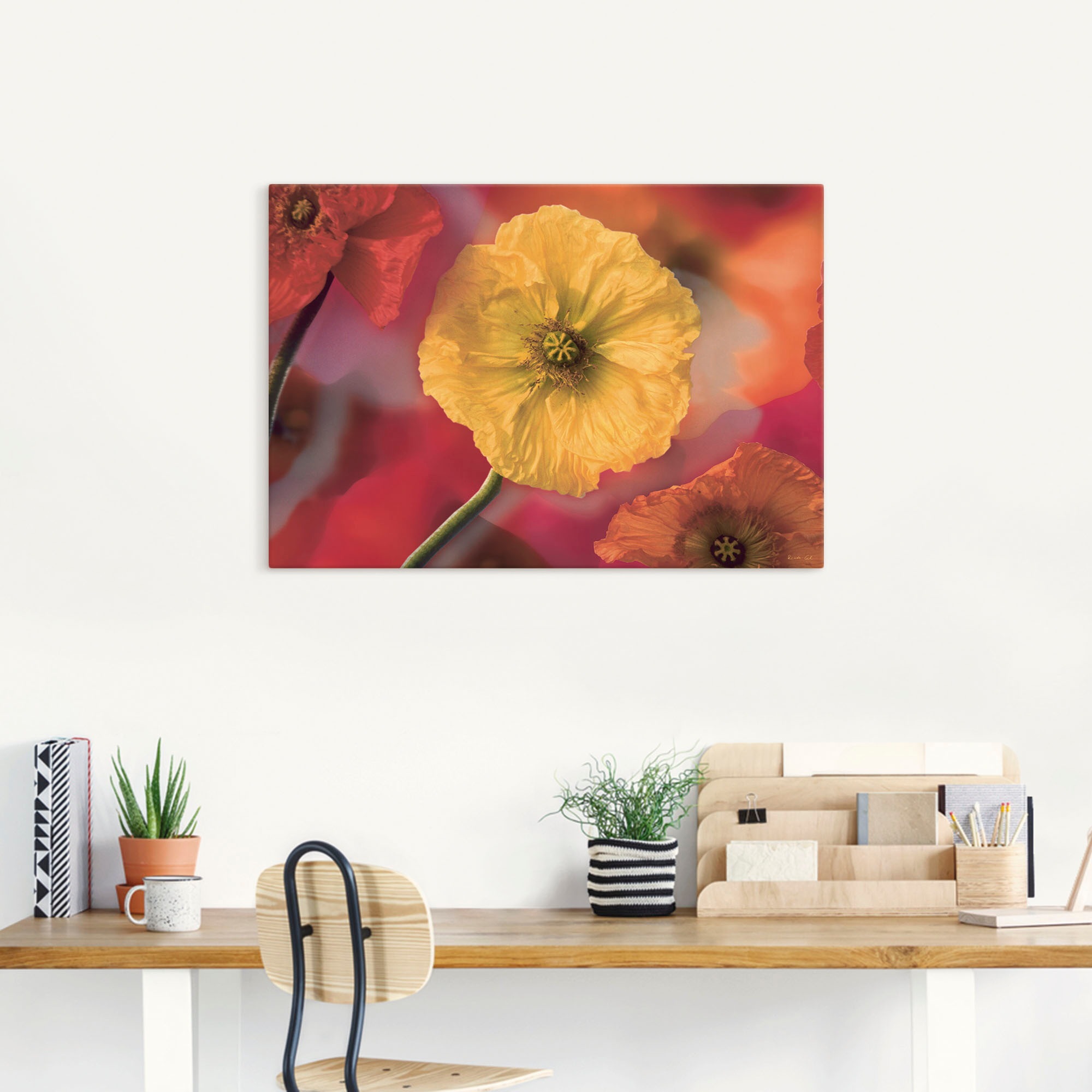 Artland Wandbild »Fotokollage Mohnblumen«, Blumenbilder, oder versch. als Rechnung St.), Größen (1 Wandaufkleber bestellen Poster in Leinwandbild, auf