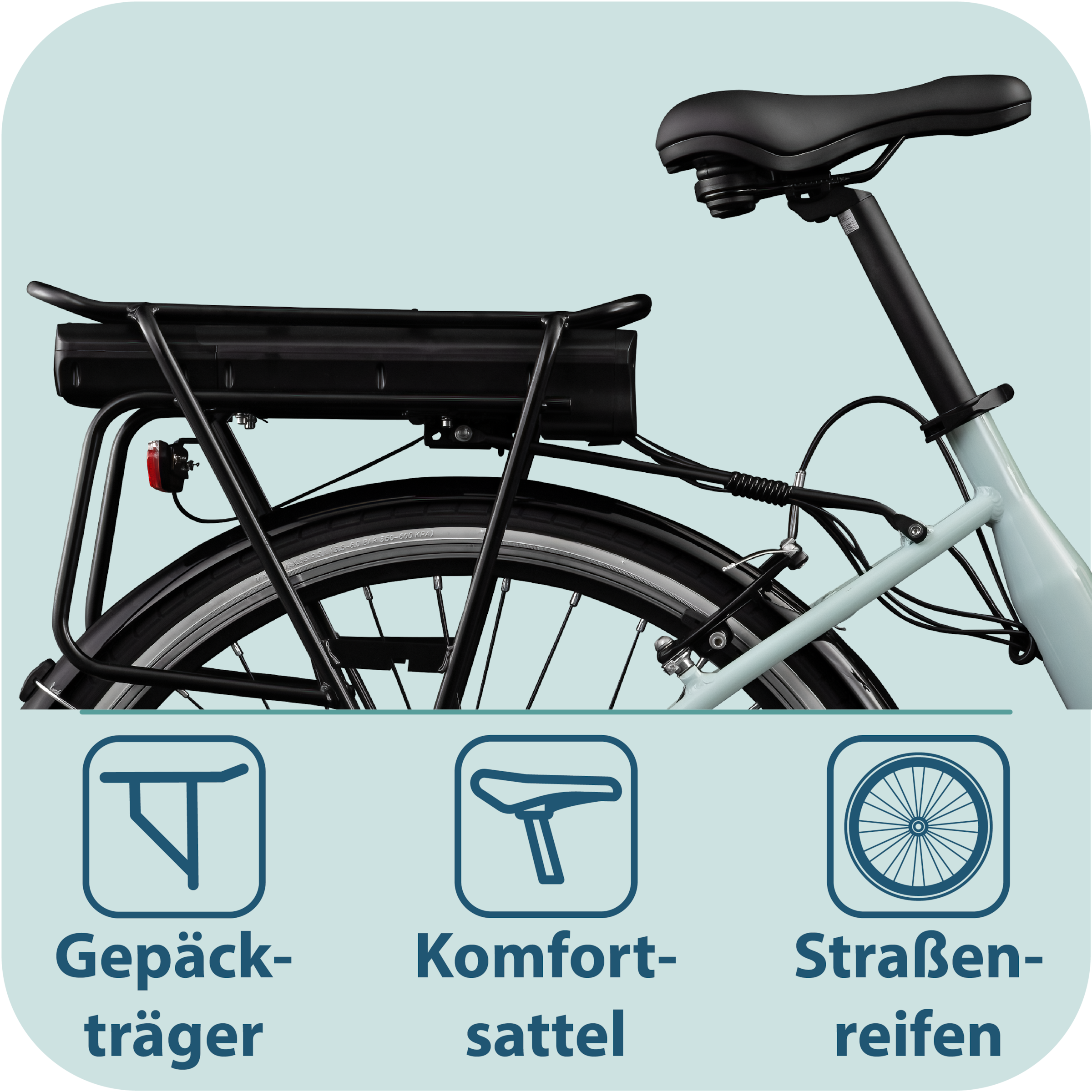 Tretwerk »Linea« 3 Gang Nabenschaltung Frontmotor 250 W