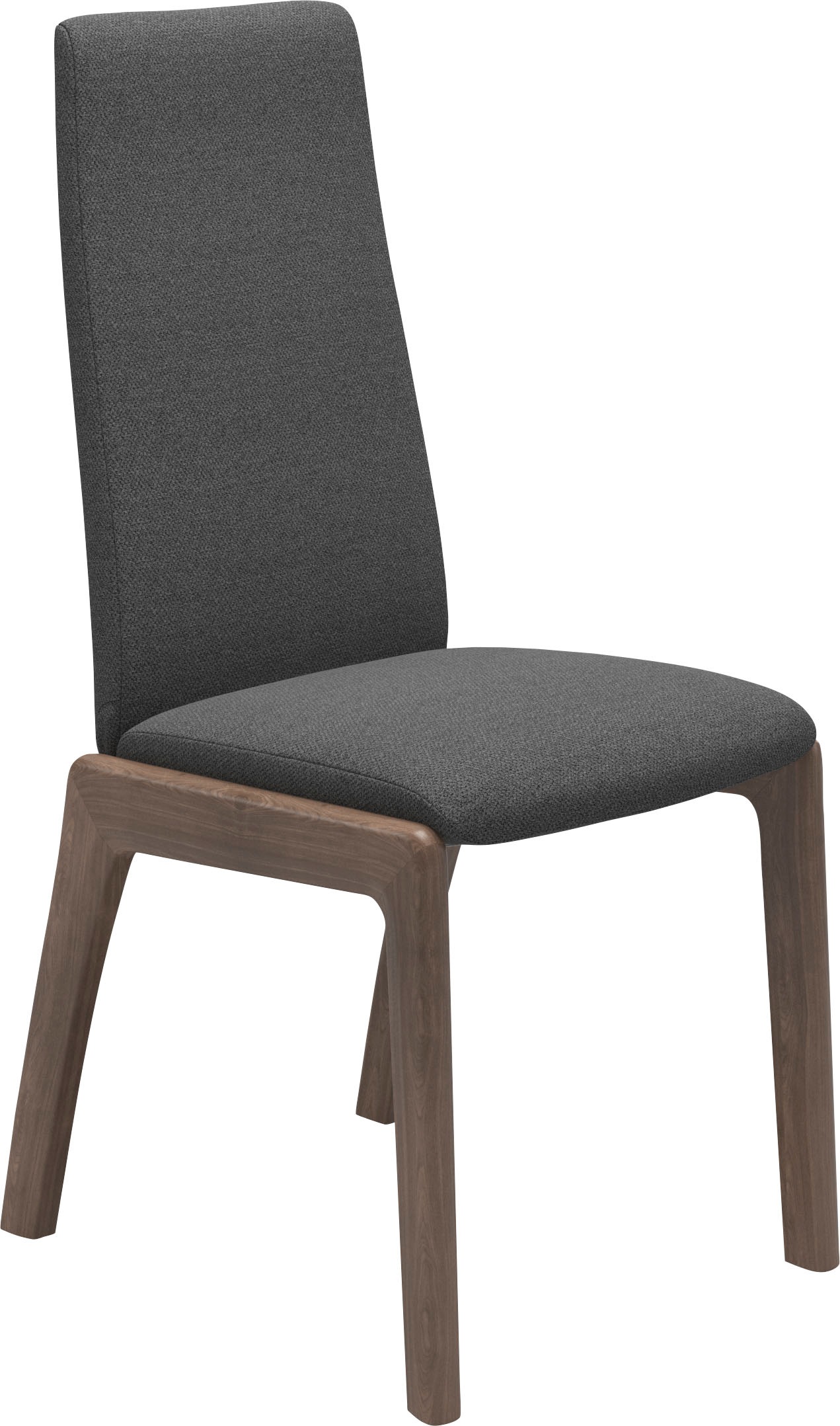 Stressless® Polsterstuhl »Laurel«, ROHLEDER Stoff Q2 FARON, Low Back, Größe L, mit abgerundeten Beinen in Walnuss