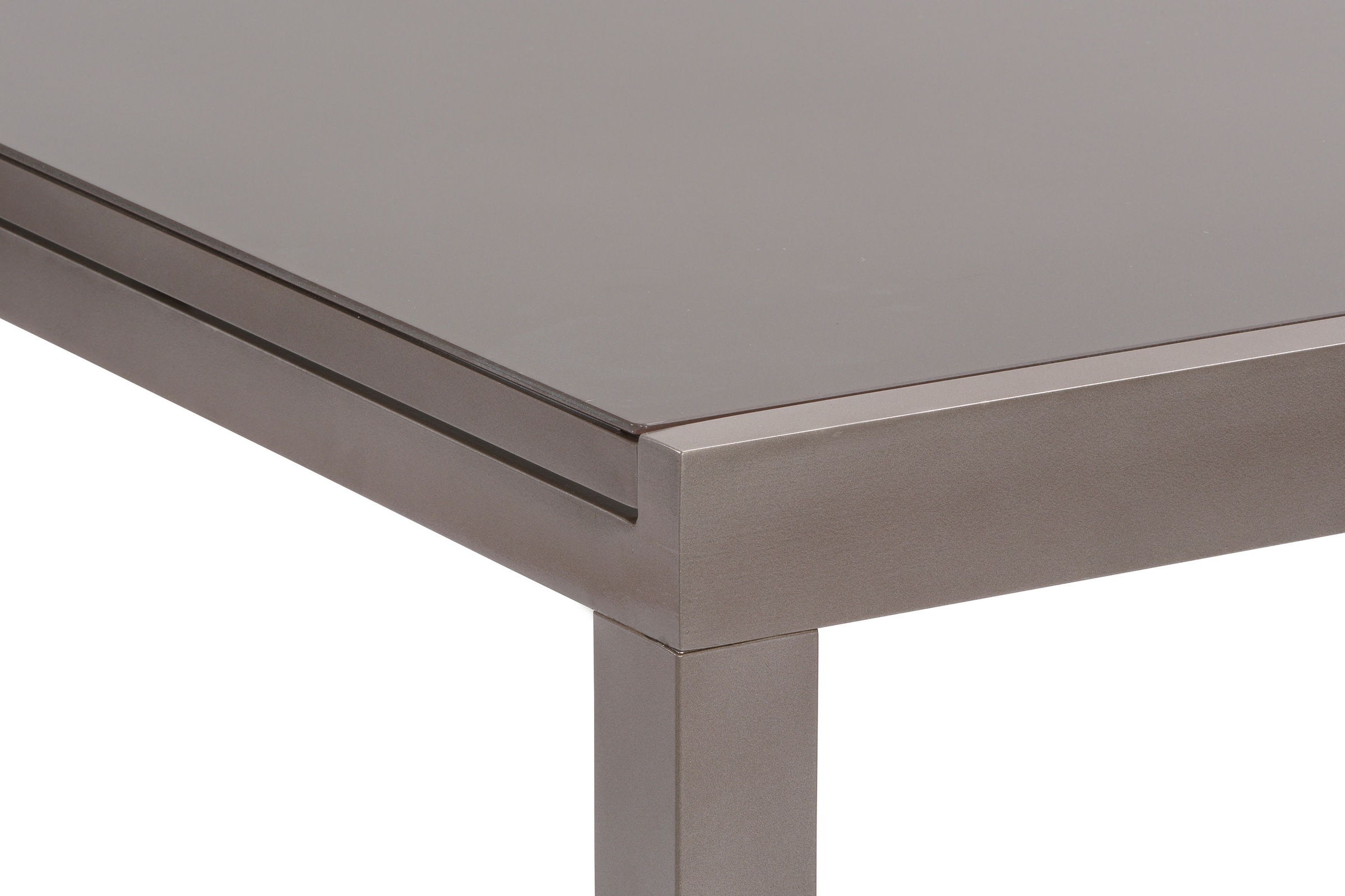 MERXX Garten-Essgruppe »»Tinetto«« Set, braunes Gestell in Metalloptik, braune Glasplatte, 9 Stk. tlg. Rückenlehne 5-fach verstellbar