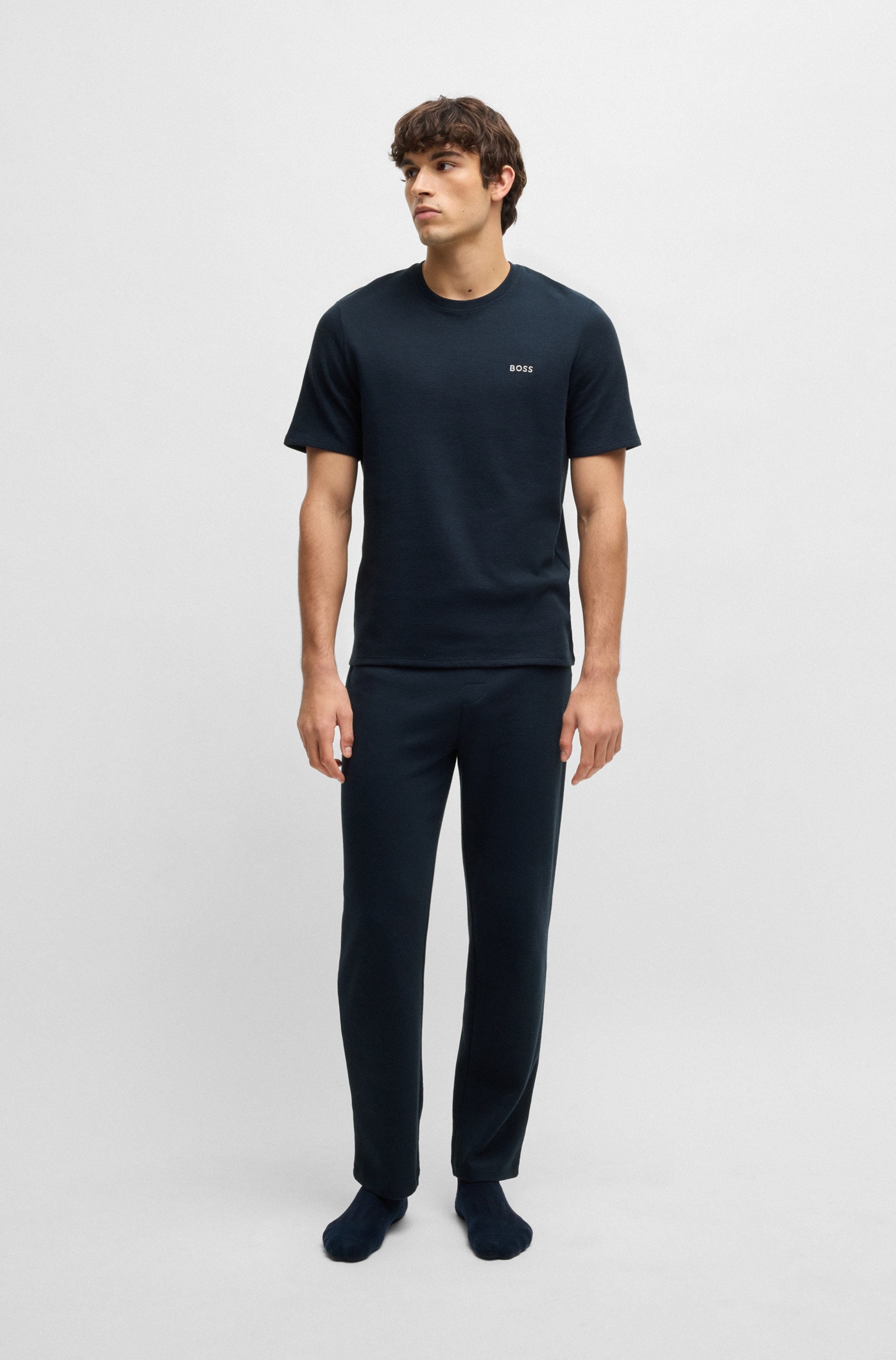 BOSS Pyjamahose »Waffle Pants«