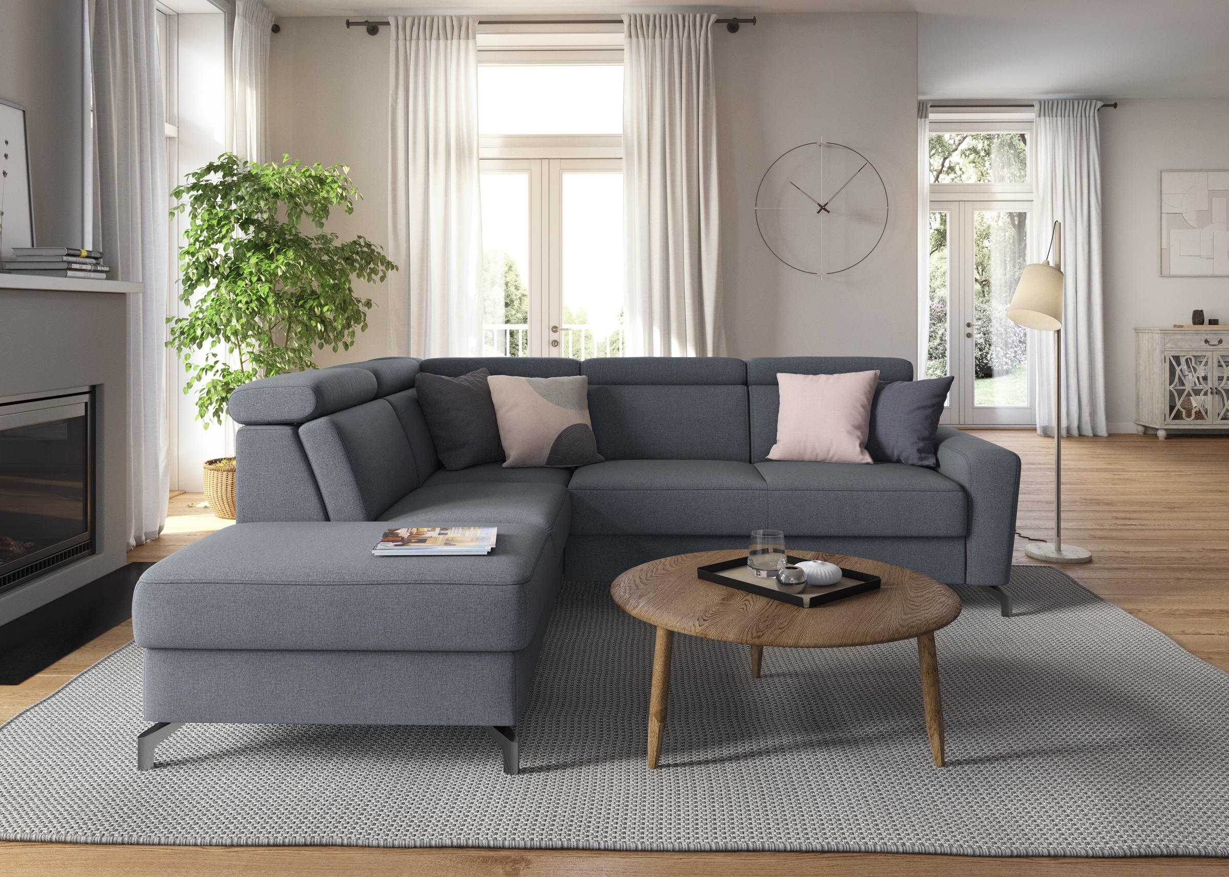 sit&more Ecksofa »Scarlett L-Form«, inklusive Kopfteilverstellung, wahlweis günstig online kaufen
