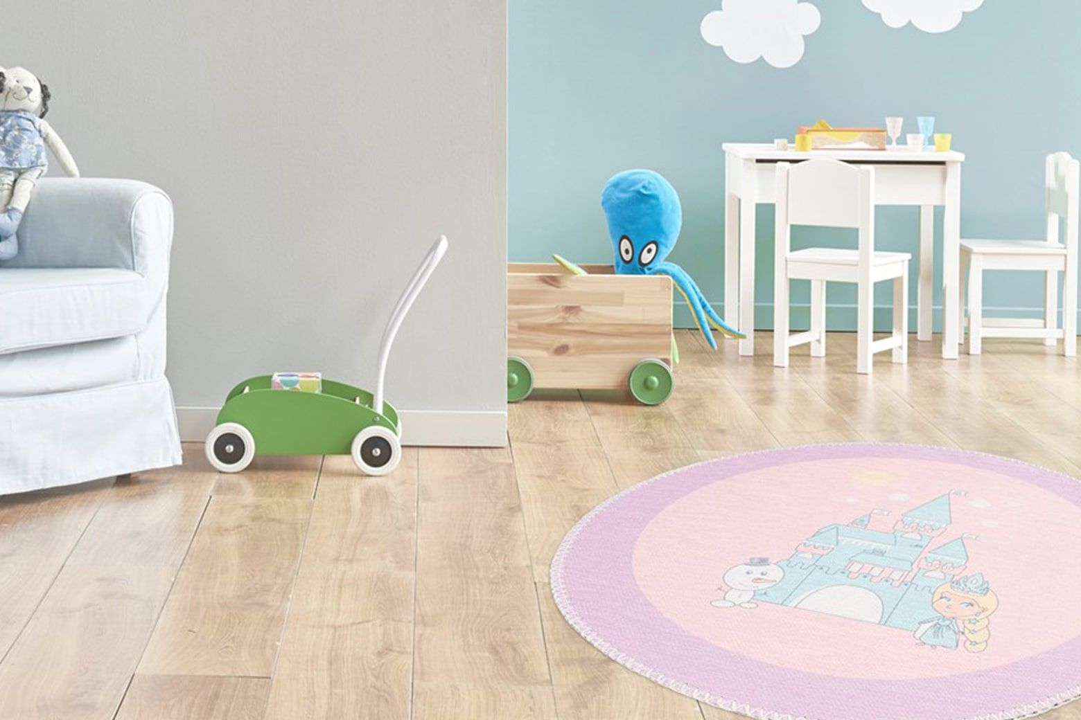Arte Espina Kinderteppich »Playground 300«, rund, 5 mm Höhe günstig online kaufen