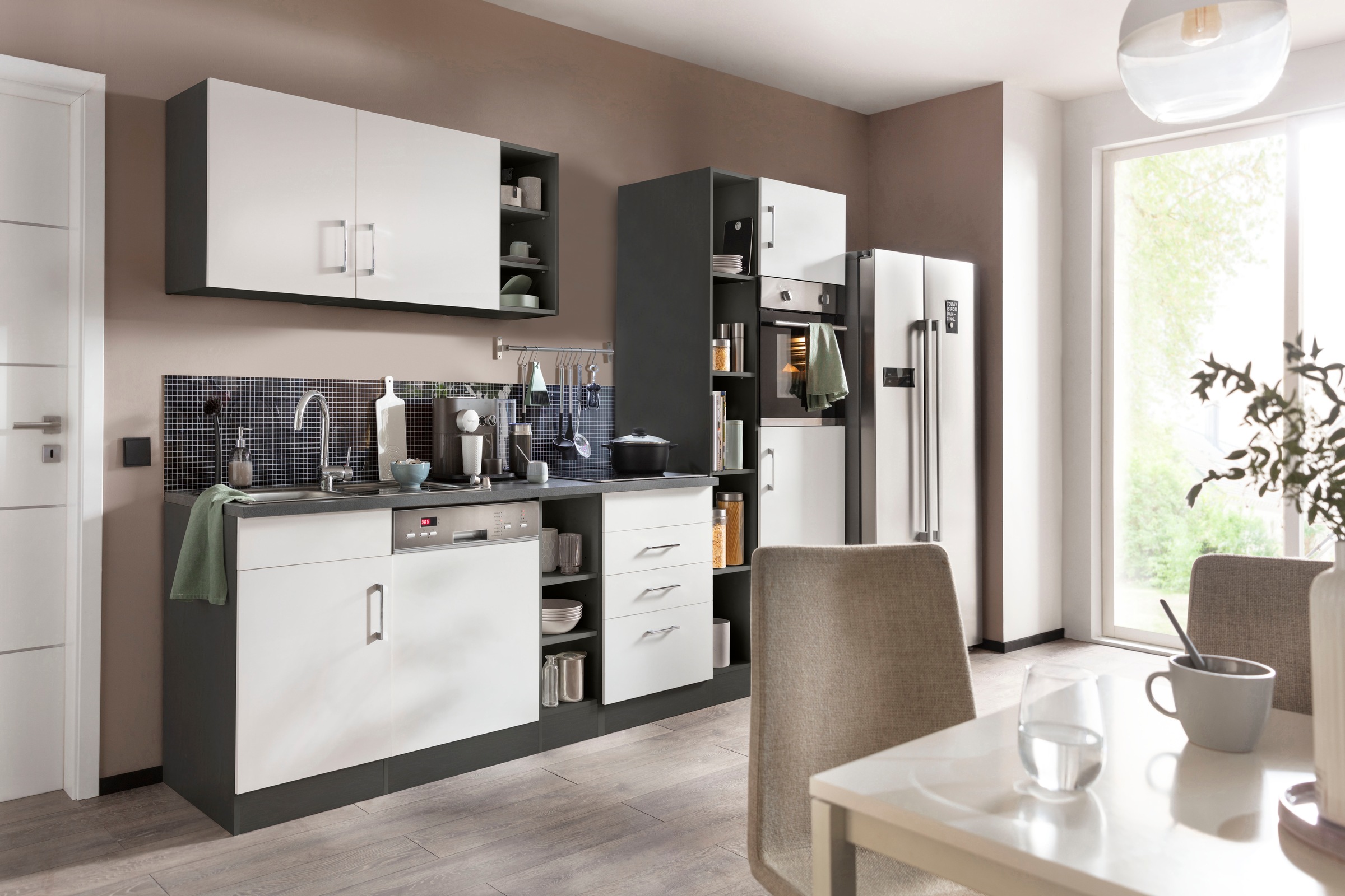 KOCHSTATION Küchenzeile »KS-Paris«, ohne E-Geräte, Breite 290 cm günstig online kaufen