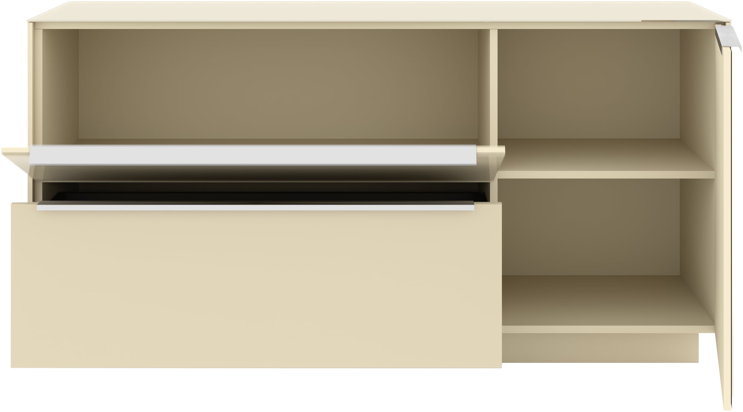 set one by Musterring Lowboard »Reno« 1 Stk. tlg. Mit Sockel in diversen Farben, 71 cm Höhe & Farbauswahl