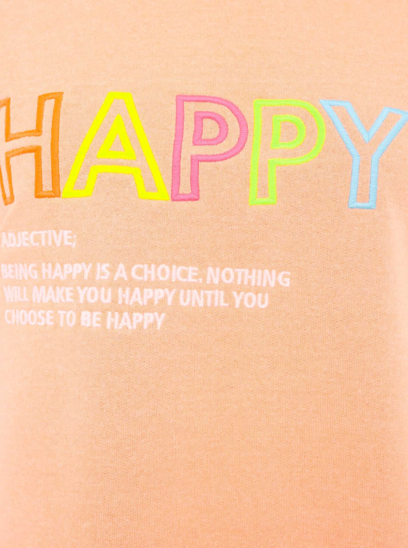 Zwillingsherz Sweatshirt »"Happy"«, mit inspirierendem Zitatprint
