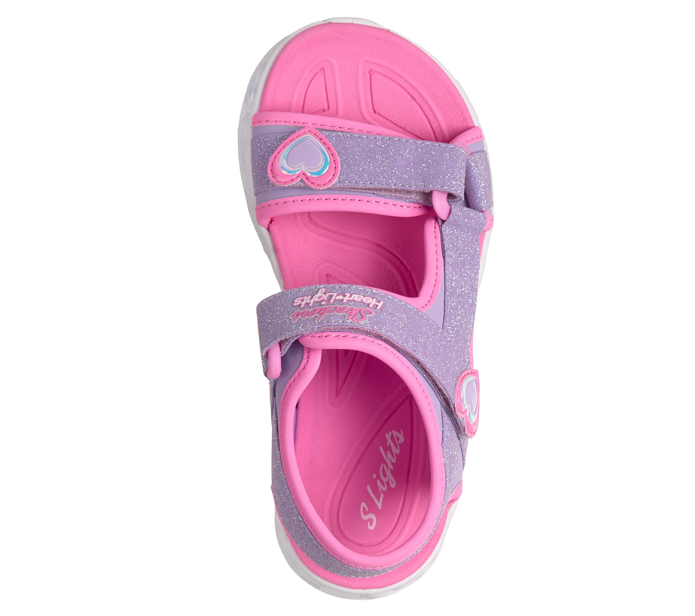 Skechers Sandale »HEART LIGHTS SANDALS«  Sommerschuh mit Klettverschluss, Größenschablone zum Download