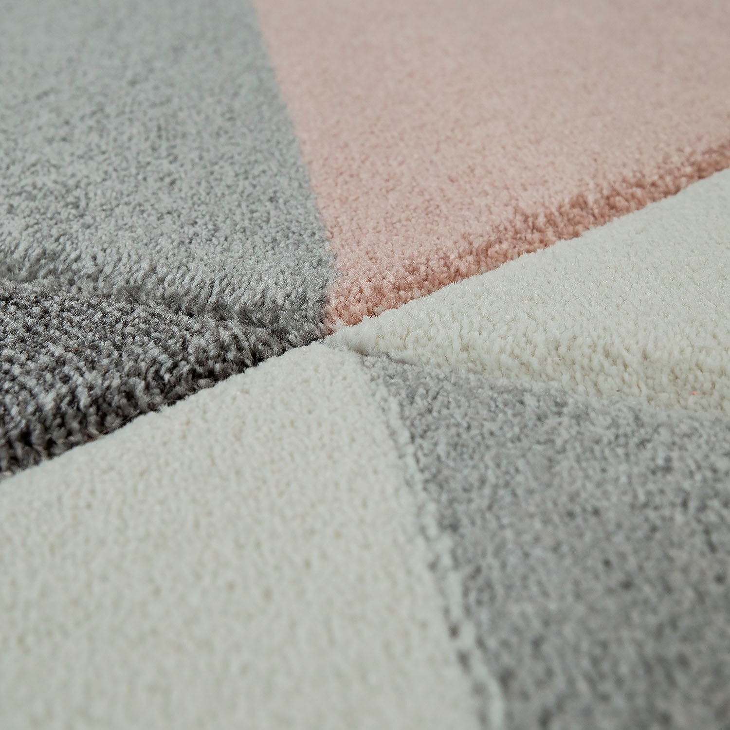 Paco Home Teppich »Lara 276«, rechteckig, 16 mm Höhe, Kurzflor, modernes geometrisches Design, Pastell-Farben