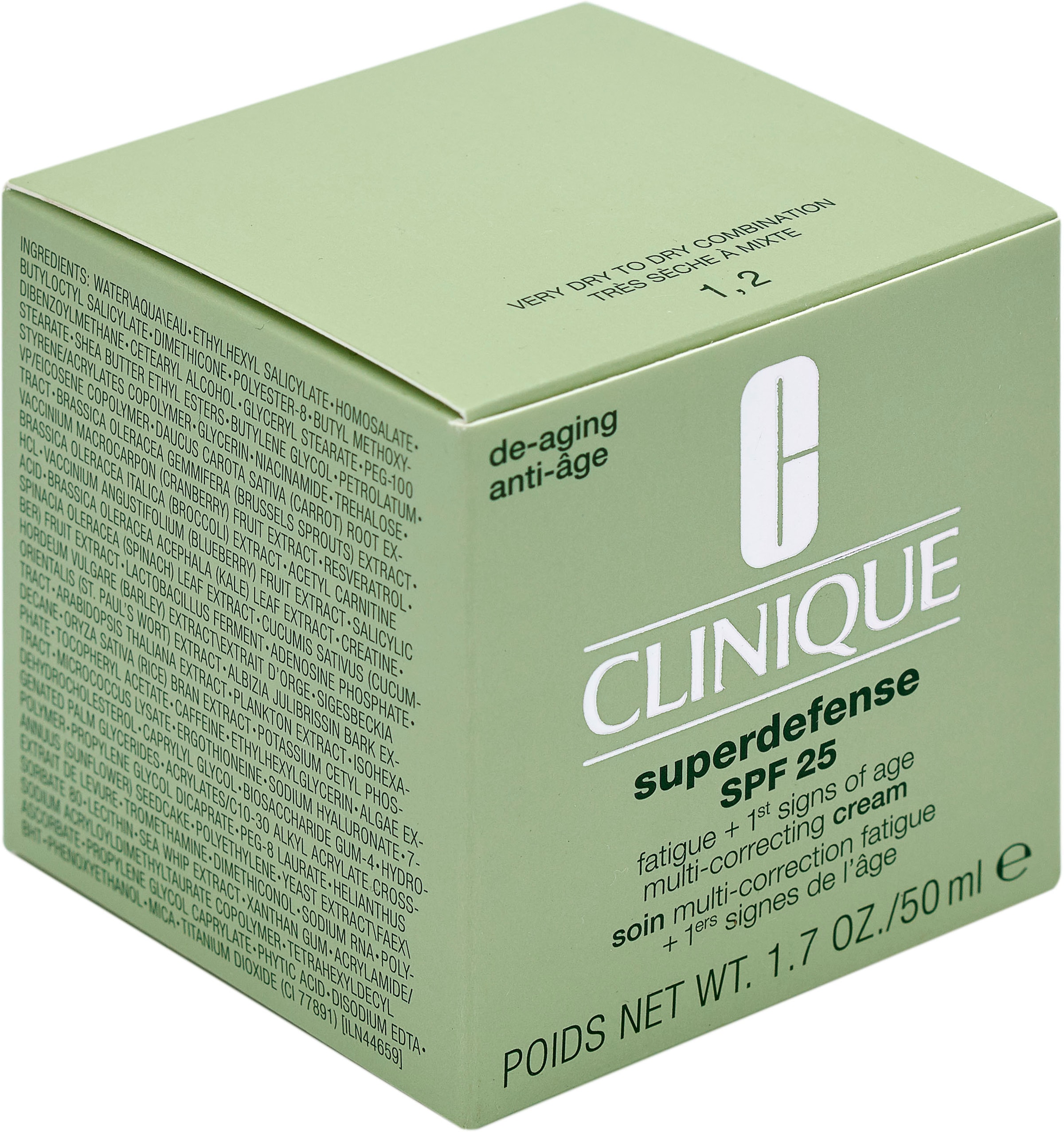 CLINIQUE Tagescreme »Superdefense Cream Spf 25 skin Type 1/2«