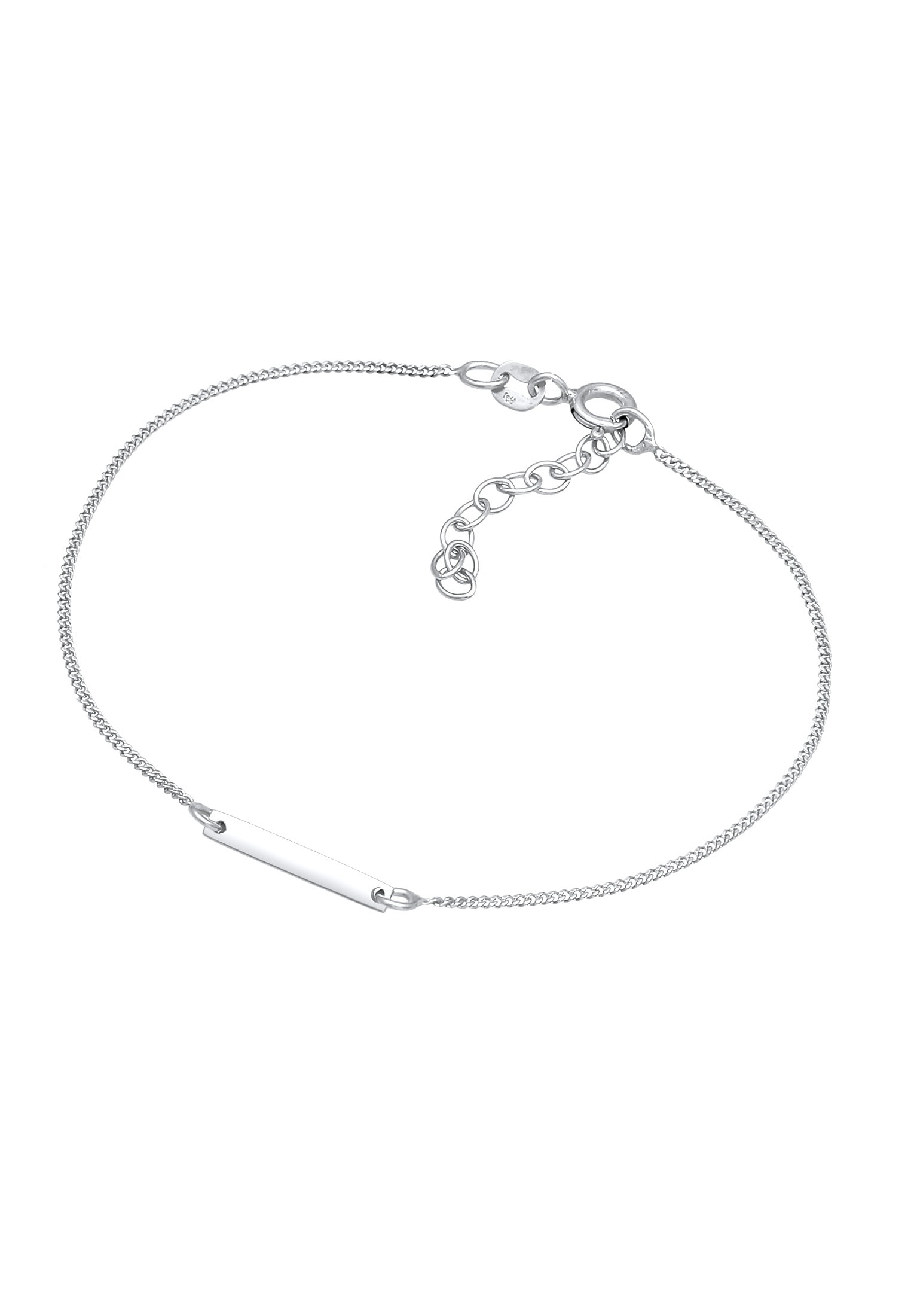 Elli Armband »ID-Armband mit gravierbarer Platte 925 Silber«