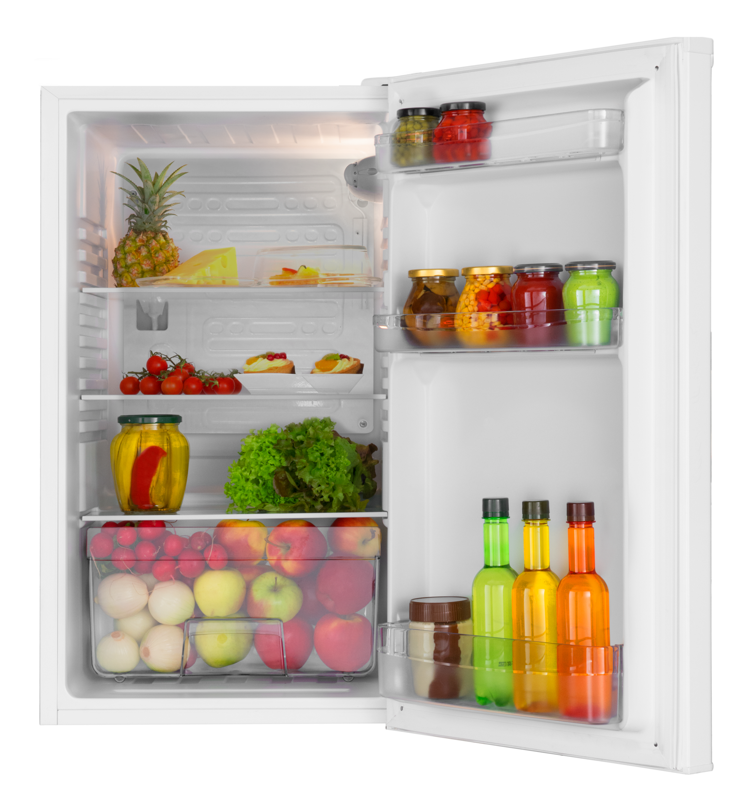 Amica Vollraumkühlschrank »VKS 351 155 W« 85 cm hoch 48 cm breit Stilvoll, leise, perfekt organisiert – ideal für kleine Räume