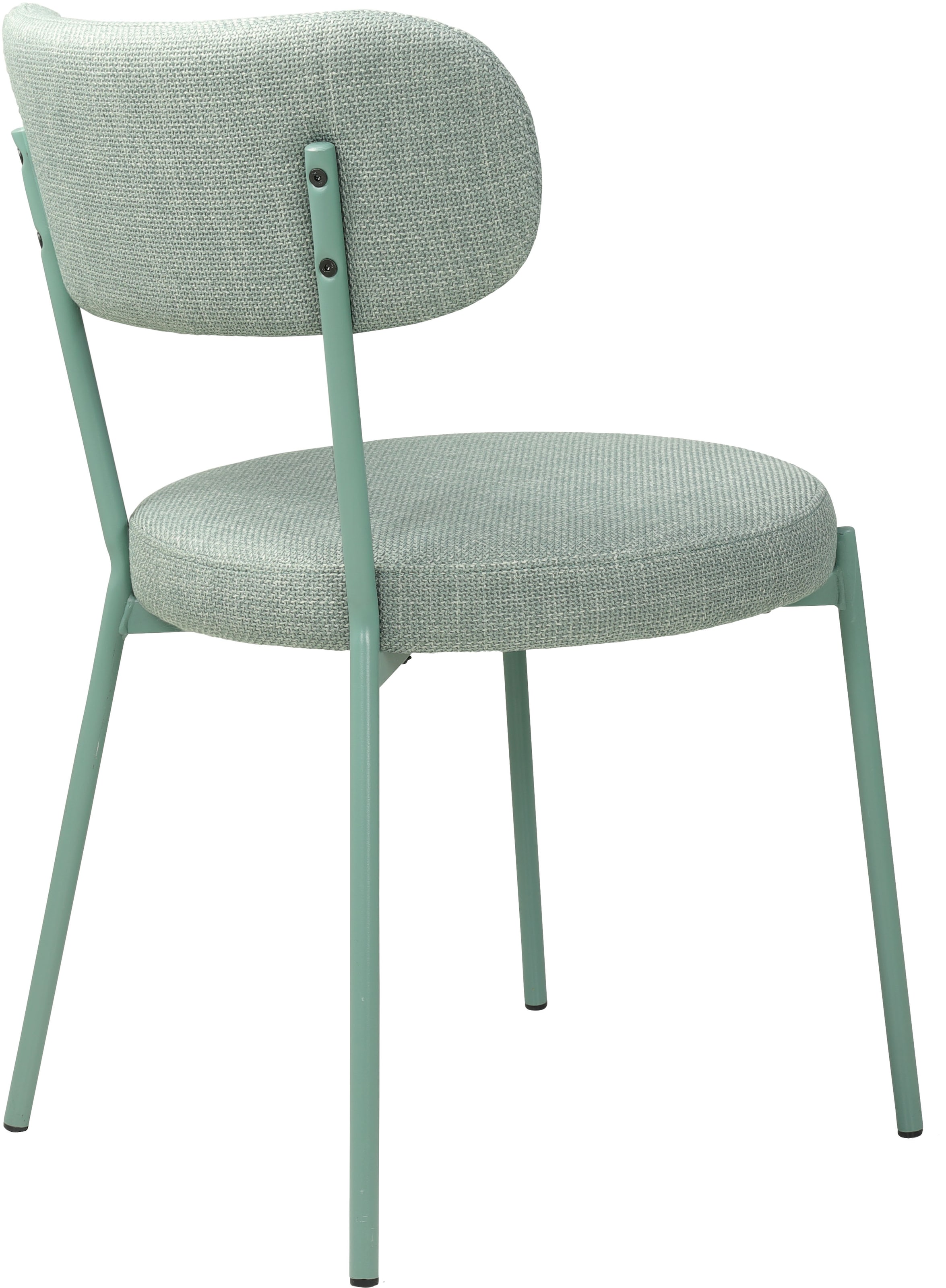 TOM TAILOR HOME 4-Fußstuhl »SOFT PAD CHAIR«, (Set), 2 St., Webstoff, Esszimmerstuhl, 4-Fußgestell, mit Rückenausschnitt