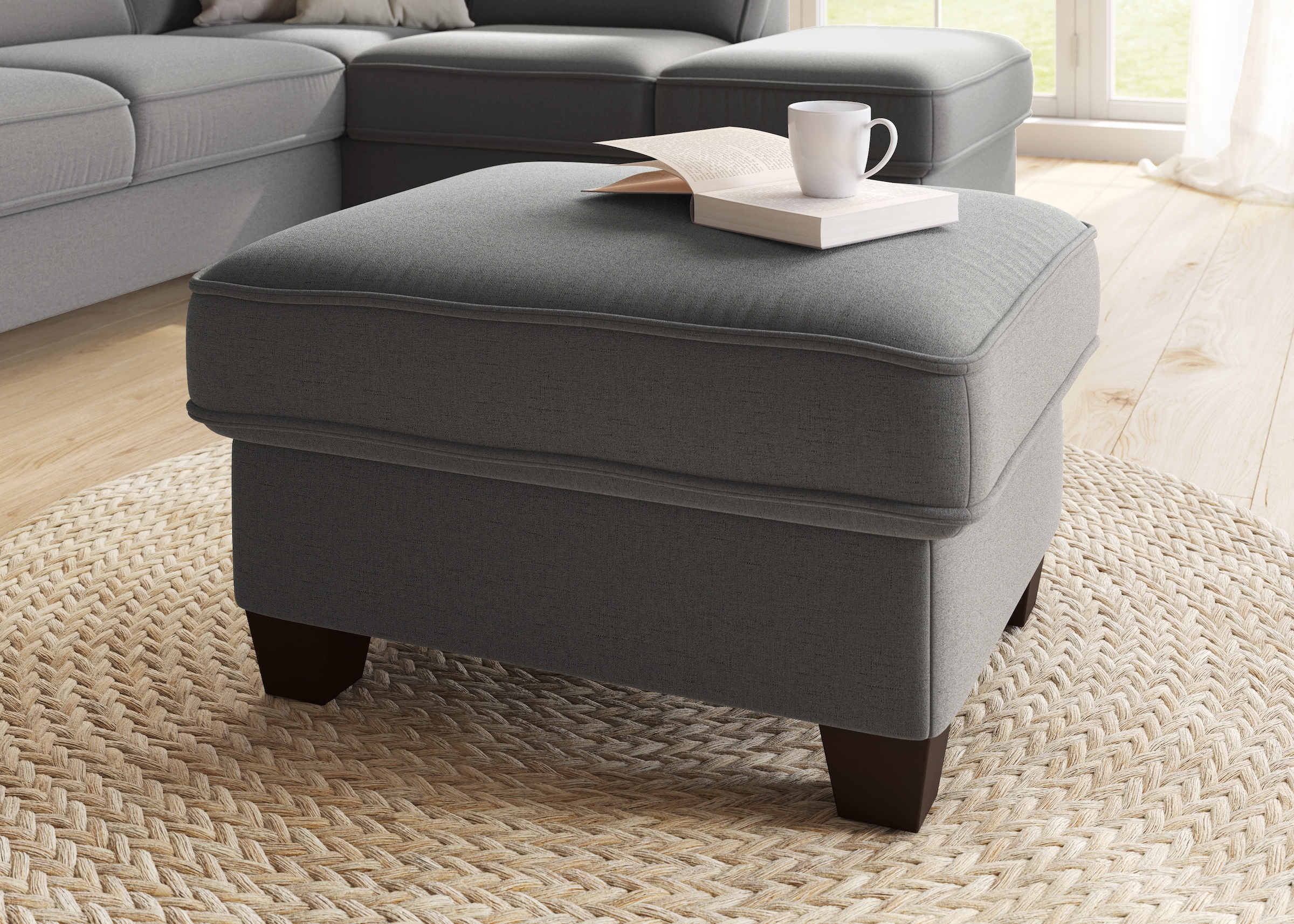 Home affaire Hocker »County«, (1 St.), mit Federkern und Stauraum, passend günstig online kaufen