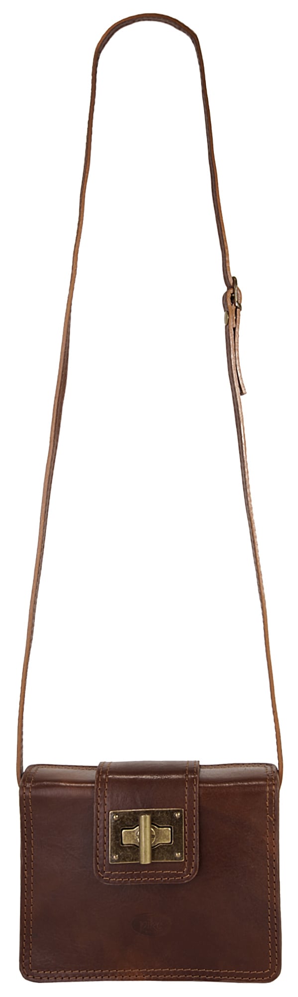 Piké Umhängetasche, echt Leder, Made in Italy