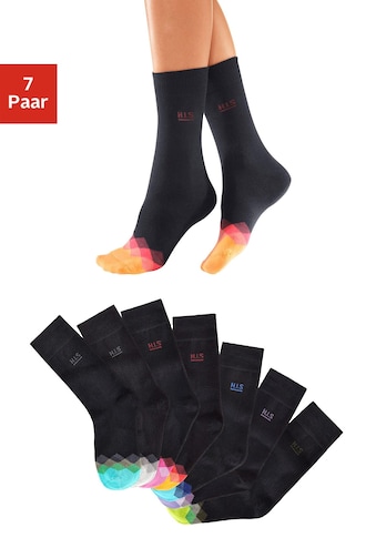 H.I.S Socken, (7 Paar), mit bunt gemusterter Spitze kaufen