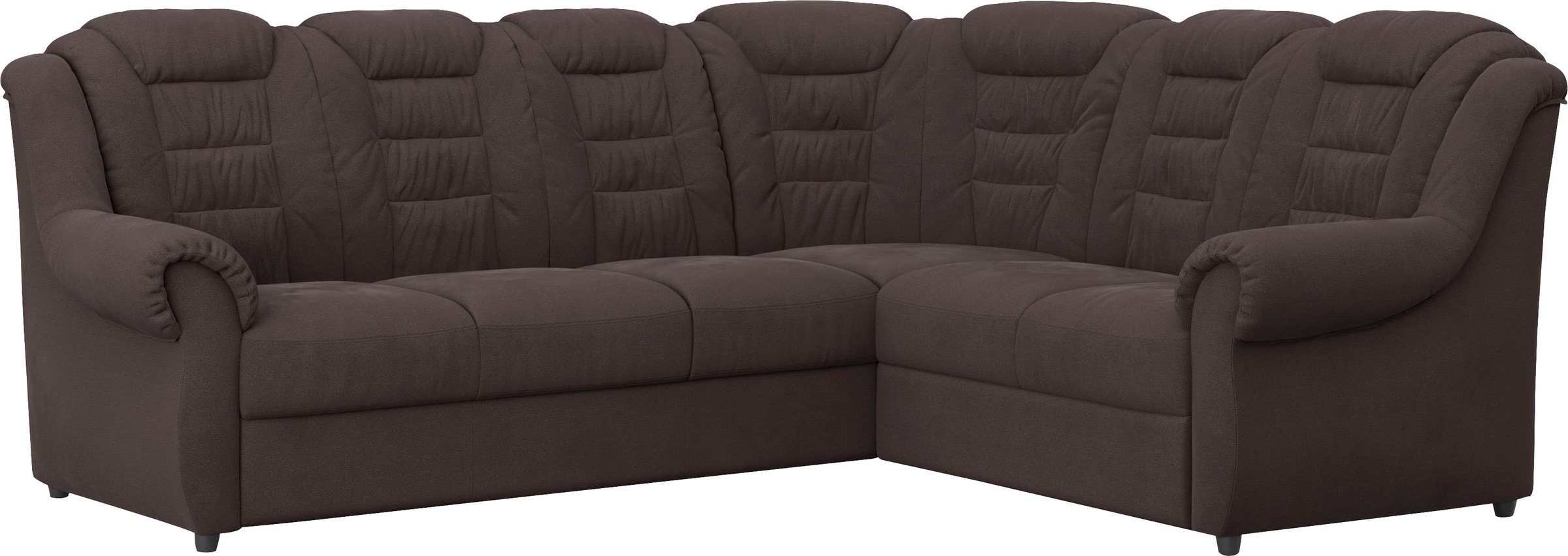 Home affaire Ecksofa »Boston L-Form«, mit hoher Rückenlehne, optional mit Bettfunktion und Stauraum