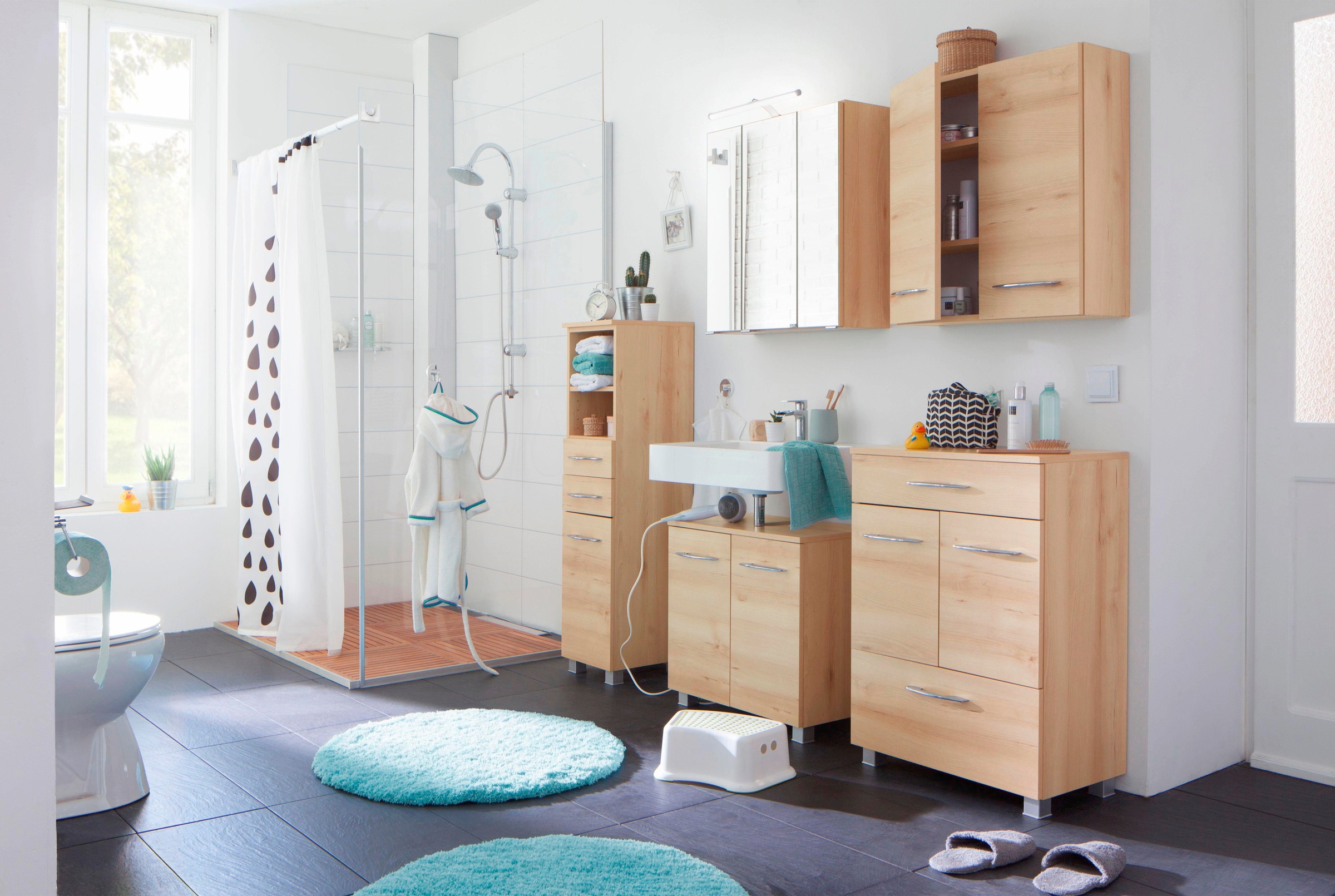 welltime Spiegelschrank »Portofino«, mit LED-Beleuchtung