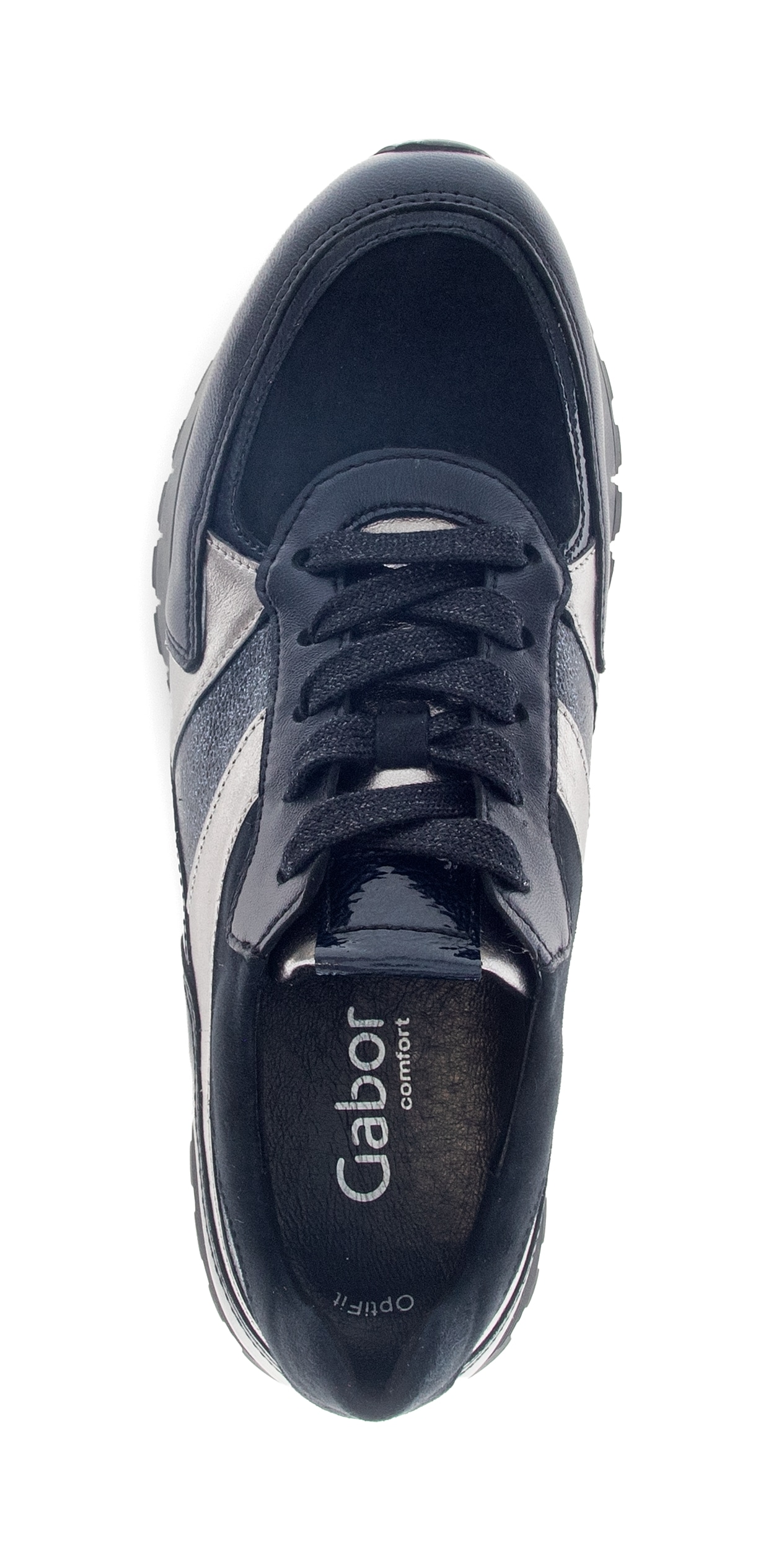 Gabor Keilsneaker »TURIN«, Plateau, Schnürschuh, Komfortschuh in H-Weite (=sehr weit)