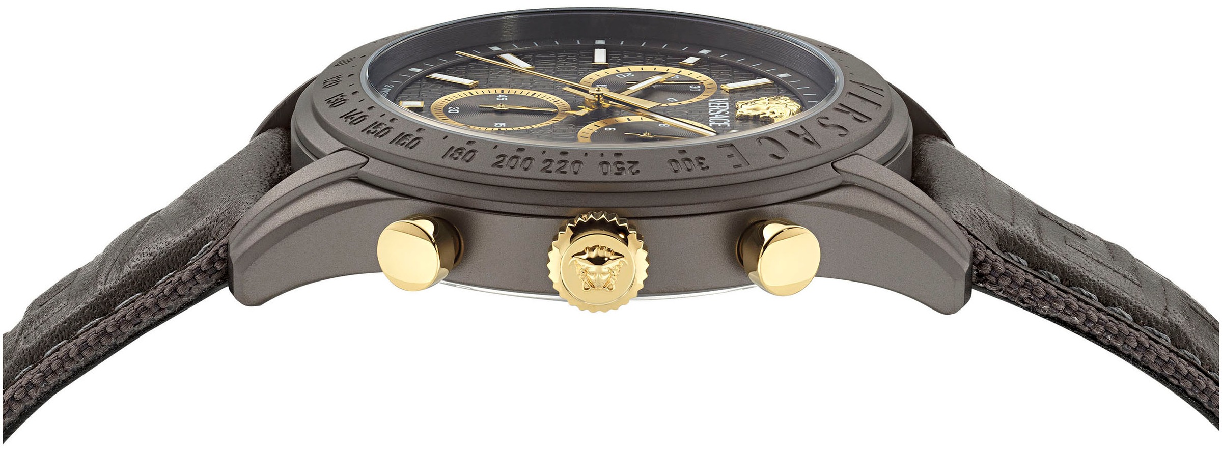 Versace Chronograph »CHRONO MASTER«, Quarzuhr, Armbanduhr, Herrenuhr, Datum, Stoppfunktion, Swiss Made