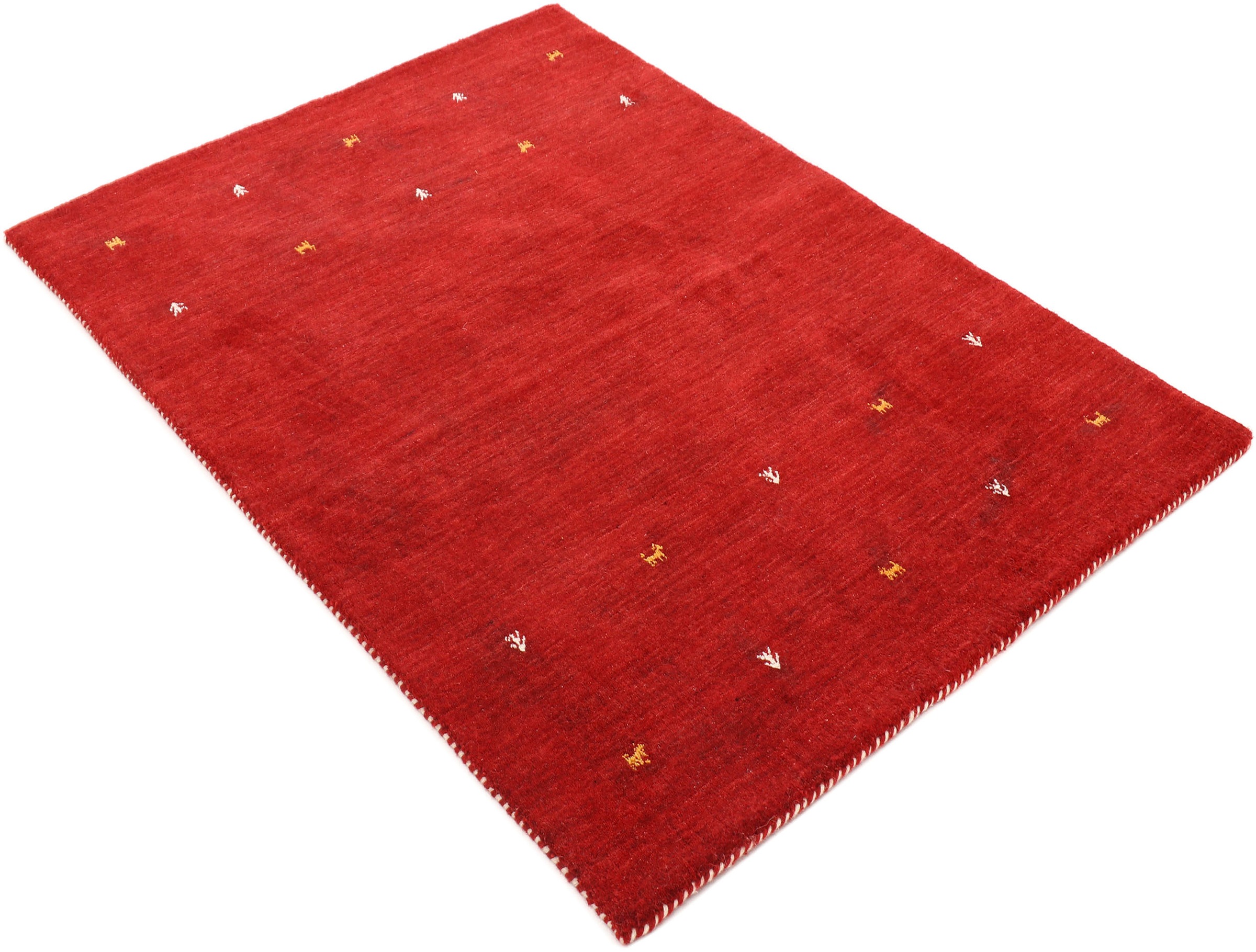 carpetfine Wollteppich »Gabbeh Uni, auch als Läufer erhältlich«, rechteckig günstig online kaufen