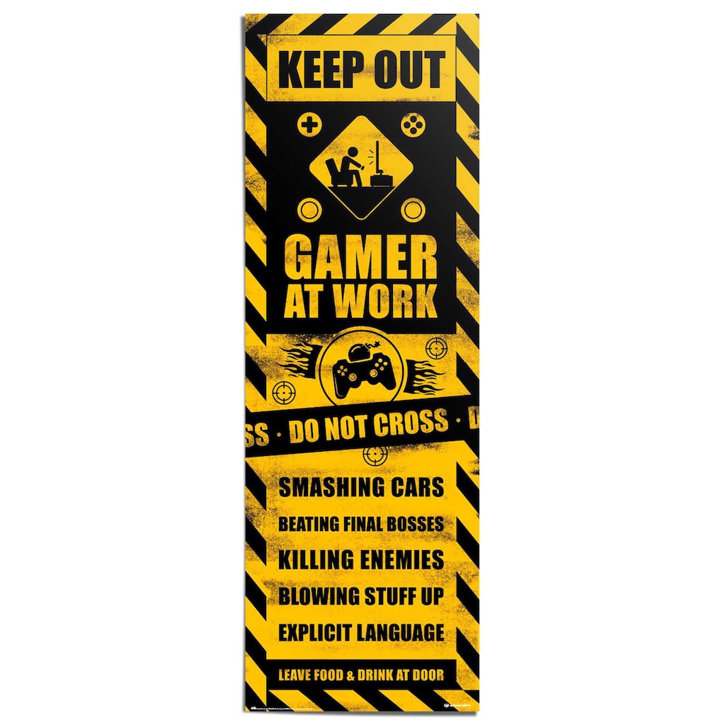 Reinders! Poster »Gaming Caution«