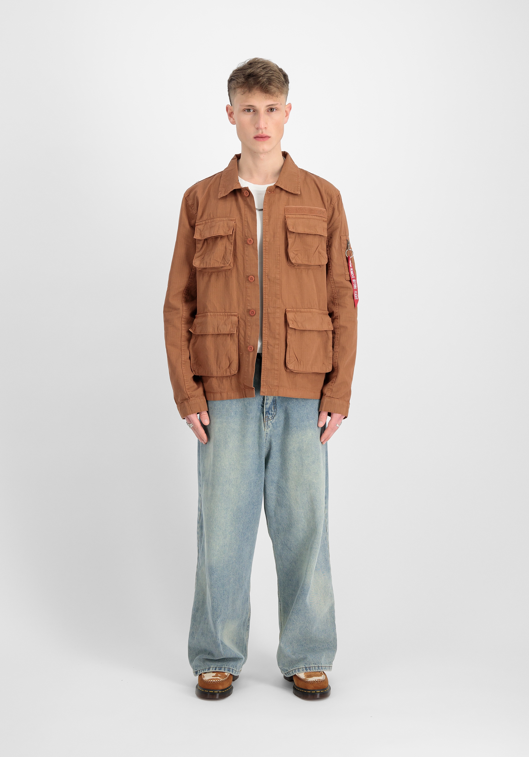 Alpha Industries Hemdjacke »Alpha Industries Men - Overshirts Ripstop Cargo Overshirt«