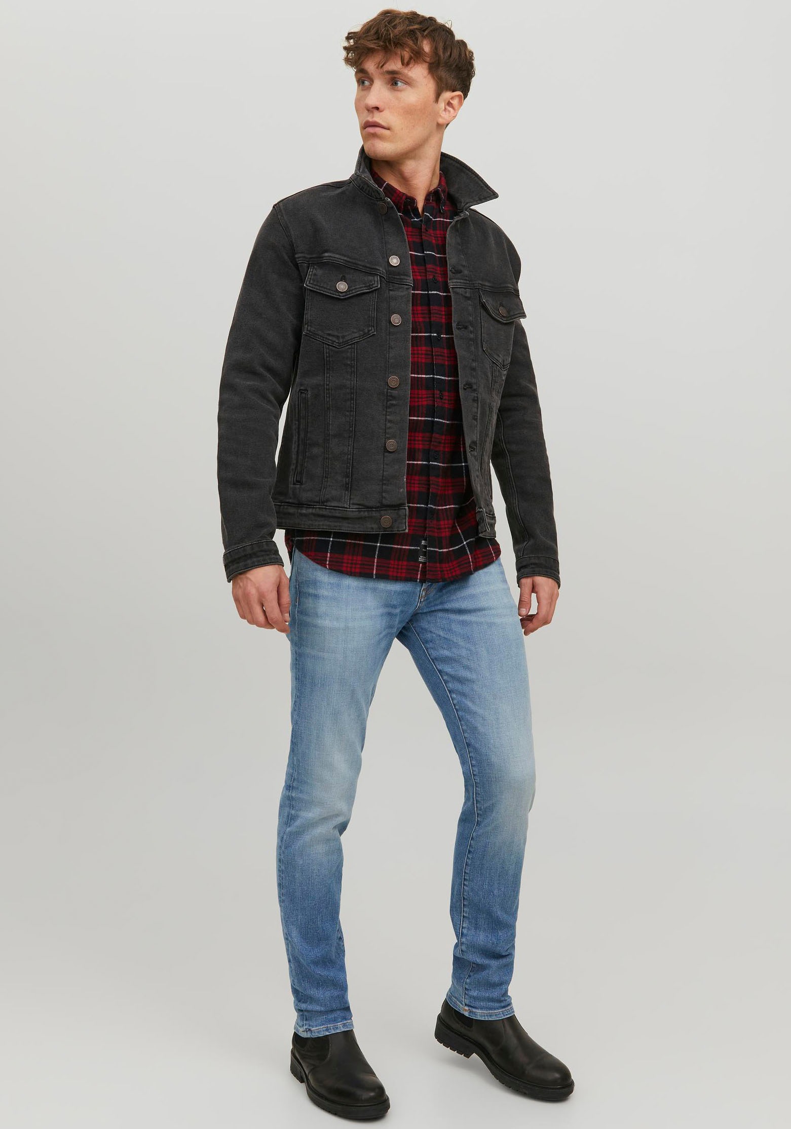 Jack & Jones Slim-fit-Jeans »JJITIM JJDAVIS JJ 074 NOOS«
