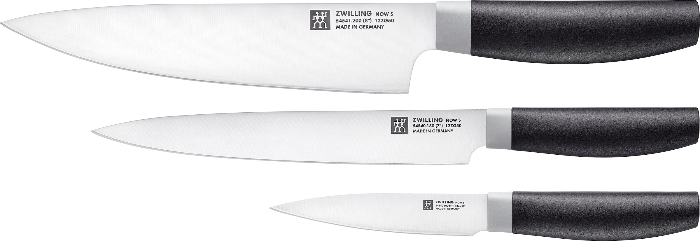 Zwilling Messer-Set »Nowo S«, (Set, 3 tlg., Spick- und Garniermesser 10 cm, günstig online kaufen