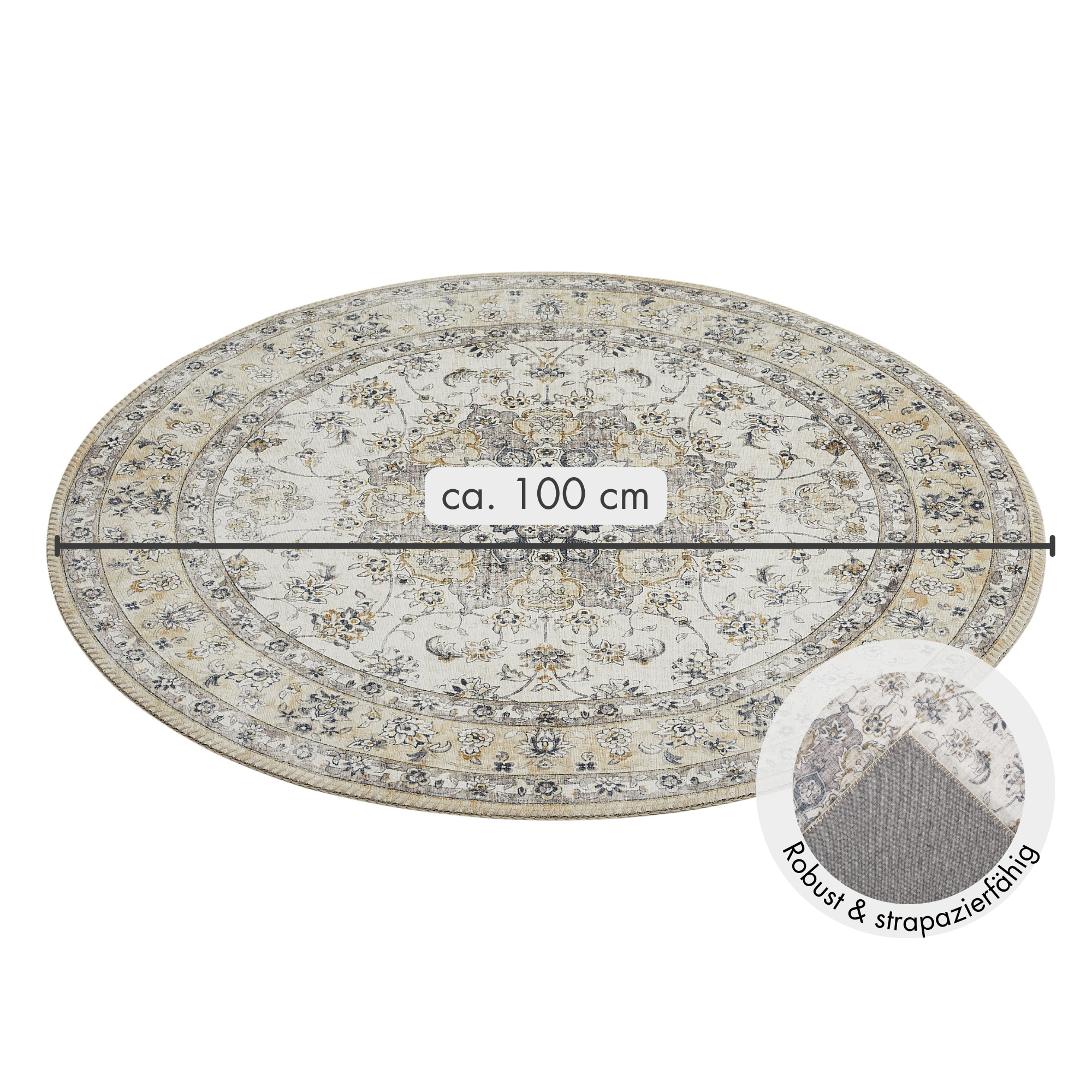 LUXOR living Teppich »Prima 3« rund 7 mm Höhe Kurzflor, Orient-Optik, Vintage Design, auch als Läufer erhältlich