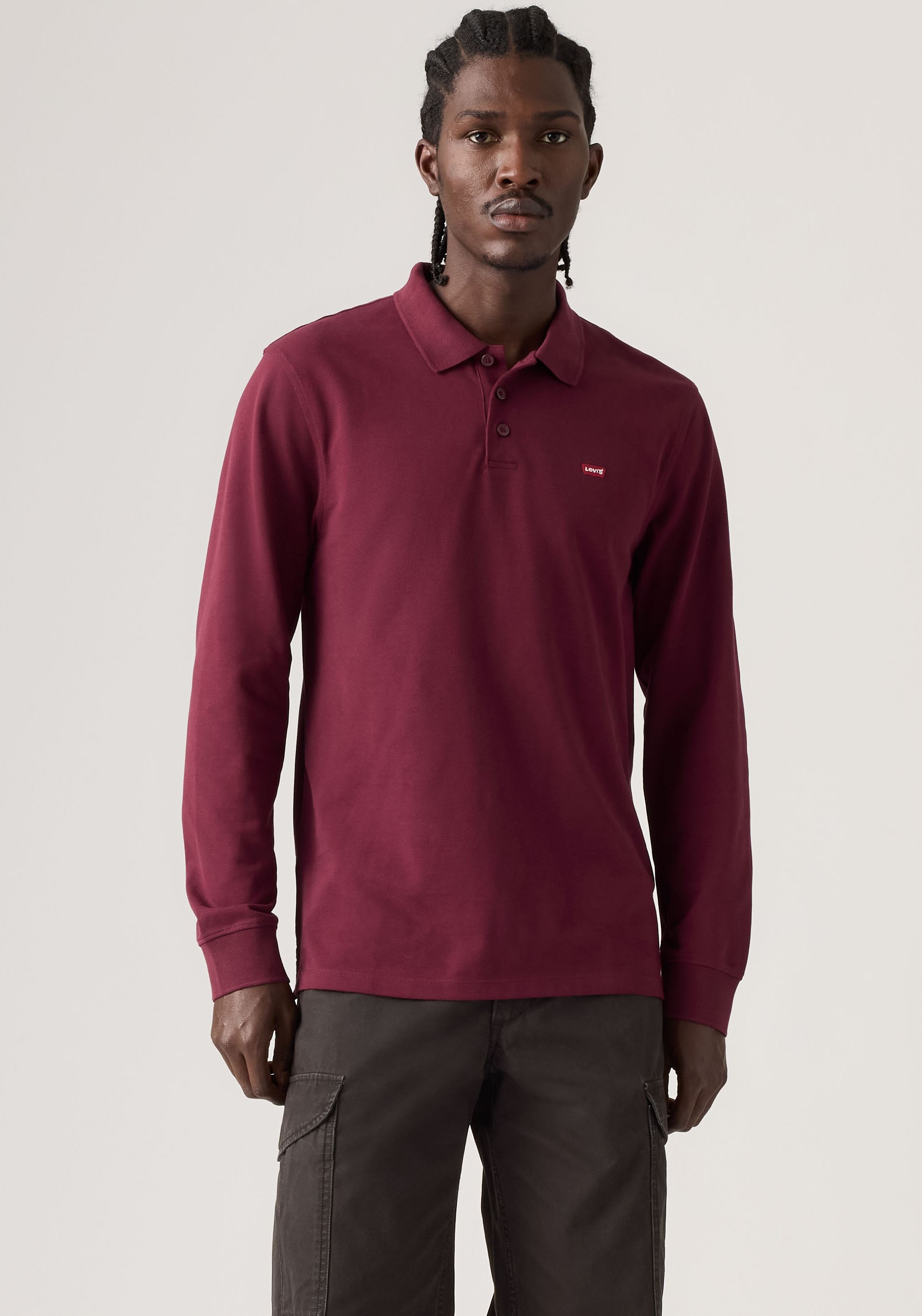 Levi's® Langarm-Poloshirt »LS HM POLO« Polokragenverschluss in 3-Knopf-Form