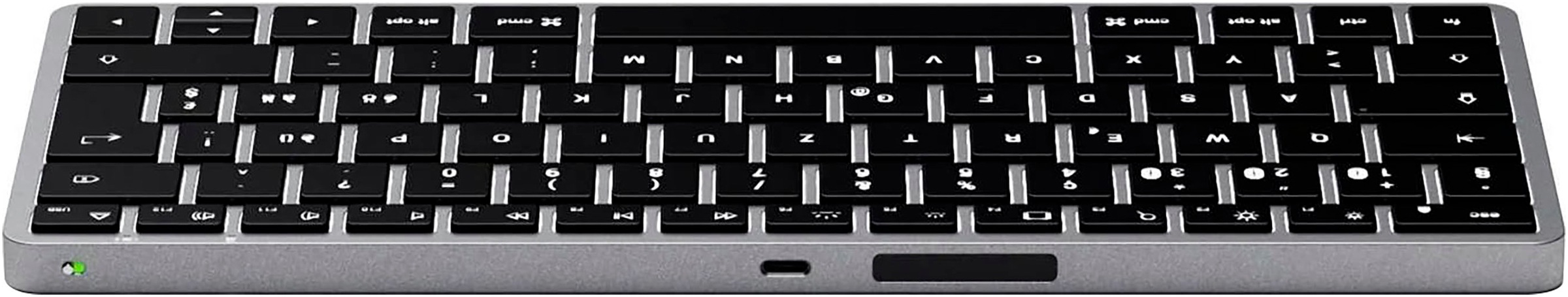 Satechi Wireless-Tastatur »Slim X1«, (Fn-Tasten-Lautstärkeregler-Multimedia-Tasten-USB-Anschluss-iOS Sondertasten)
