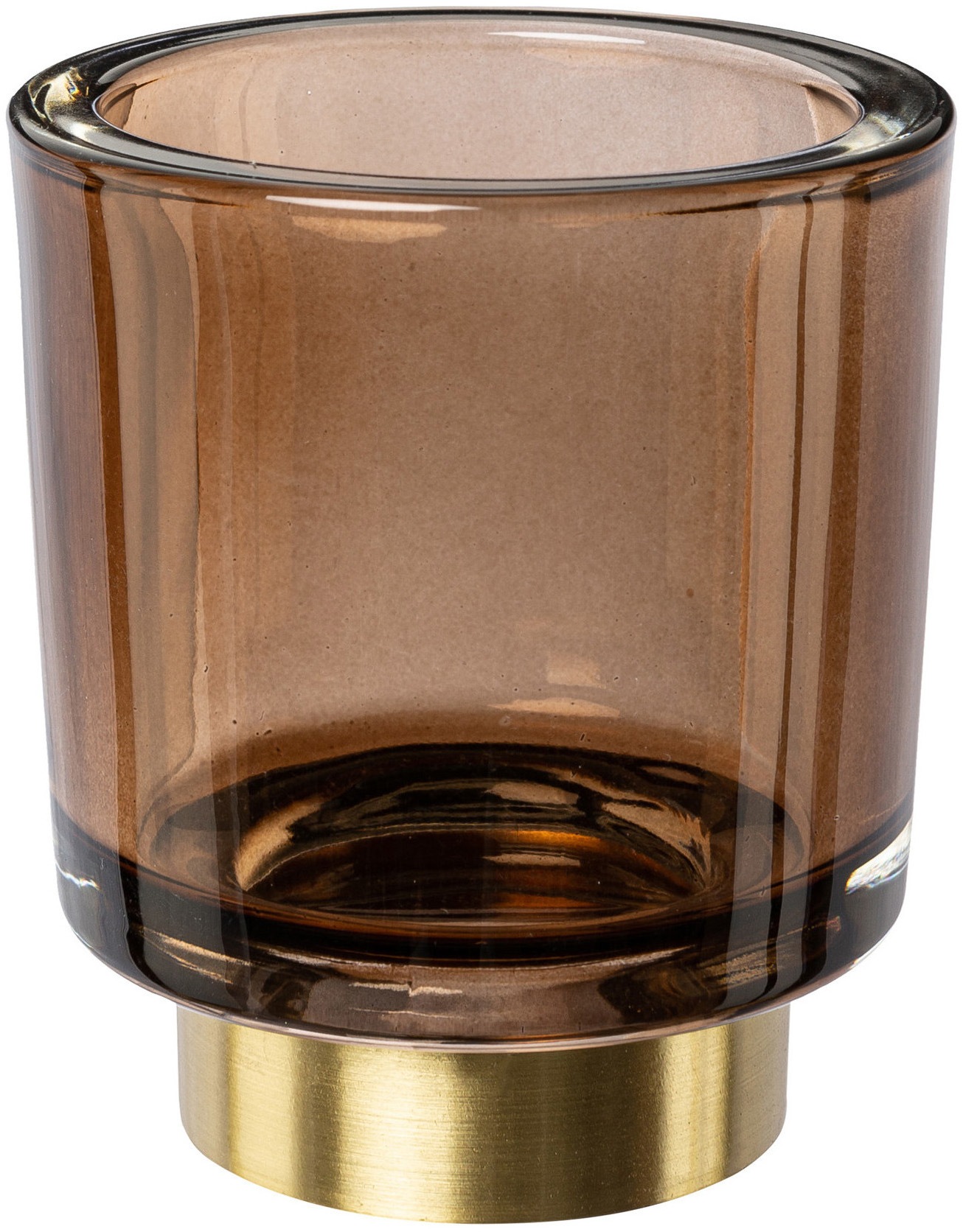Creativ deco Teelichthalter »Weihnachtsdeko«, (3 St.), mit goldfarbenem Standfuß