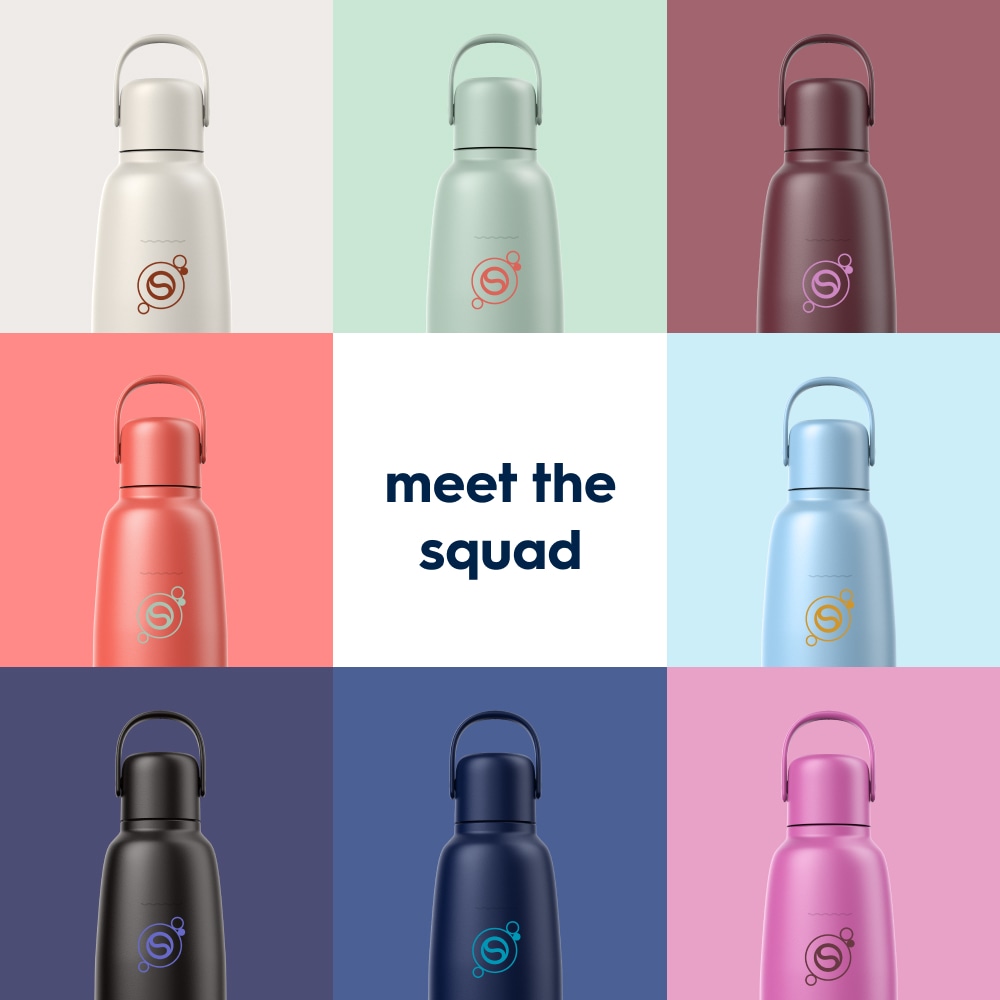 SodaStream Thermoflasche »Metallflasche Fizz&go COOL DWS, 0,9 l, Trinkflasche« kompatibel mit SodaStream DUO, E-DUO, TERRA, ART & ENSO Wassersprudler