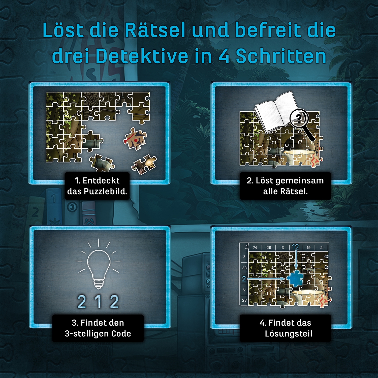 Kosmos Puzzle »EXIT® Das Puzzle Die drei ??? Toteninsel« Made in Germany