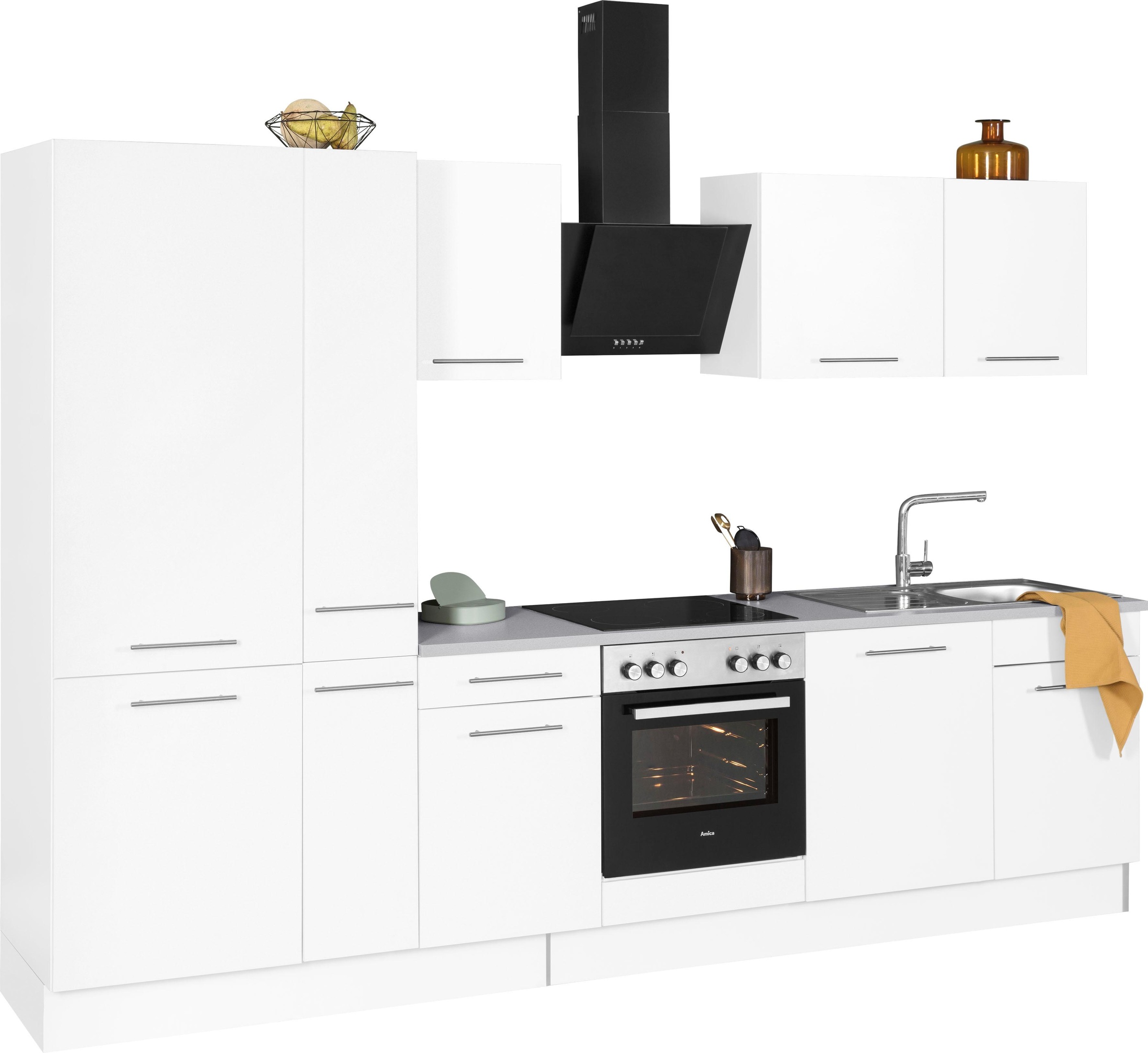 wiho Küchen Küchenzeile »Ela«, Breite 310 cm, Soft-Close-Funktion, höhenverstellbare Füße