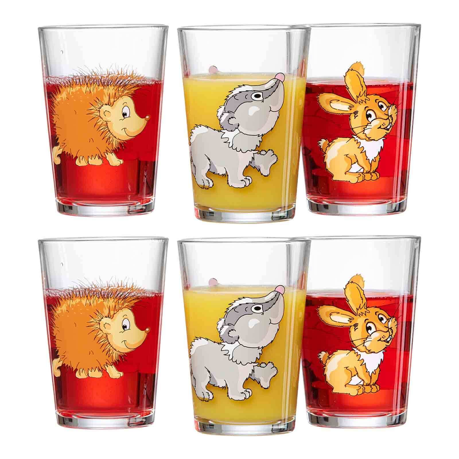 Ritzenhoff & Breker Kinderbecher »Kindergläser Waldtiere 205 ml 6er Set bun günstig online kaufen