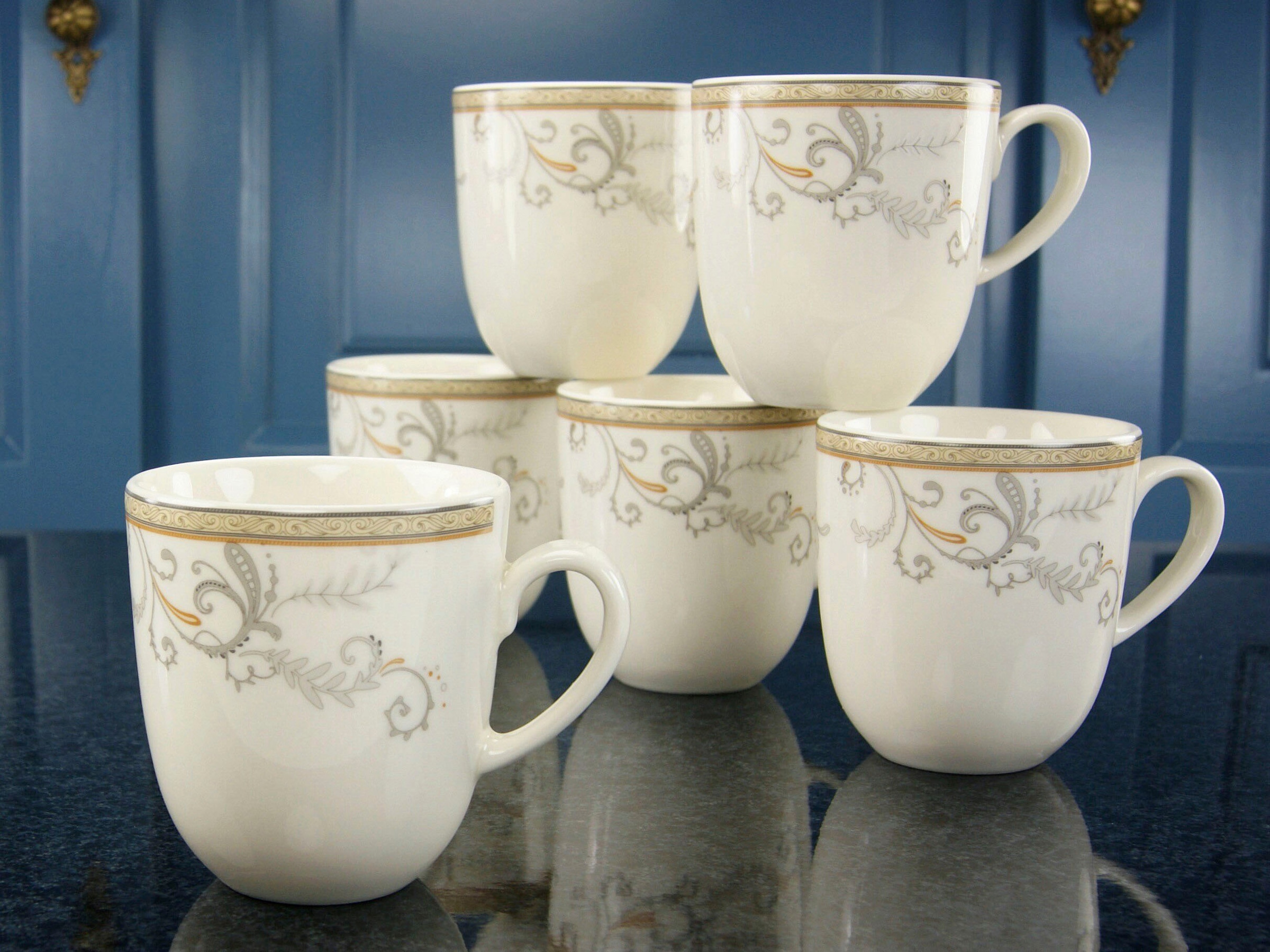CreaTable Becher »Villa Medici«, (Set, 6 tlg.), 300 ml, 6-teilig