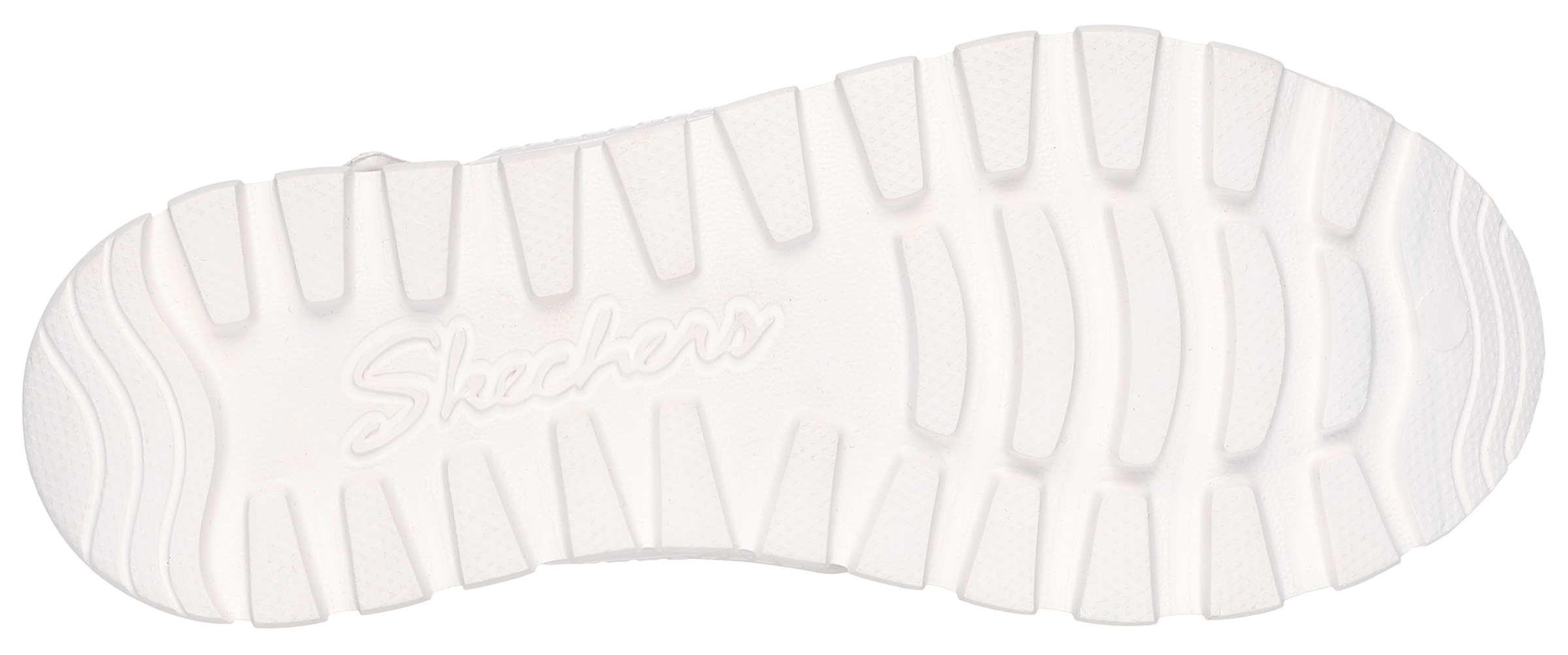 Skechers Sandale »ARCH FIT FOOTSTEPS-SUNNY DAYS«, Plateau Sandale, Sommerschuh mit Klettverschluss