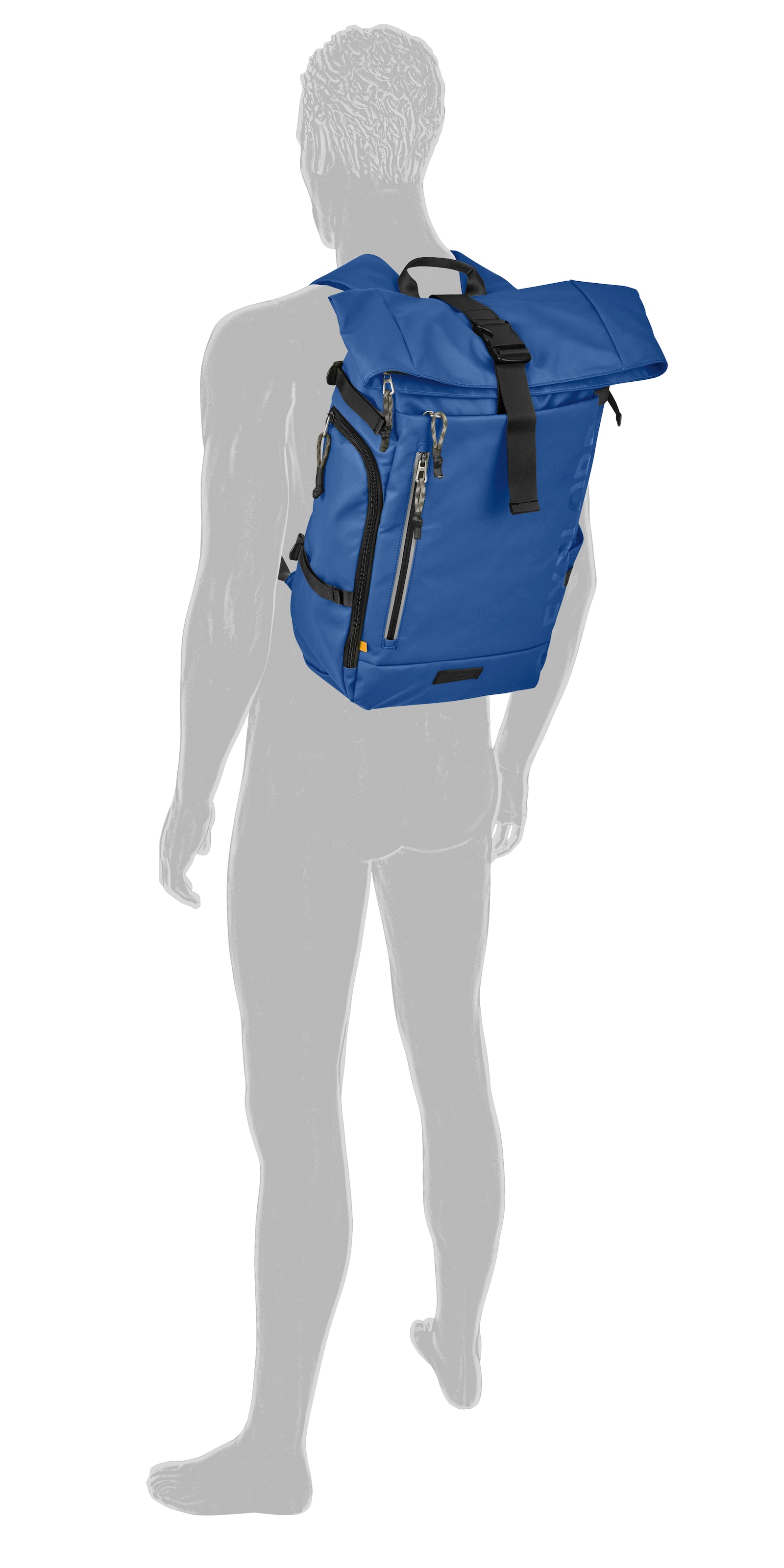 camel active Rucksack »Explore«, wasserabweisendes recyceltes Nylon und reflektierende Reißverschlüsse