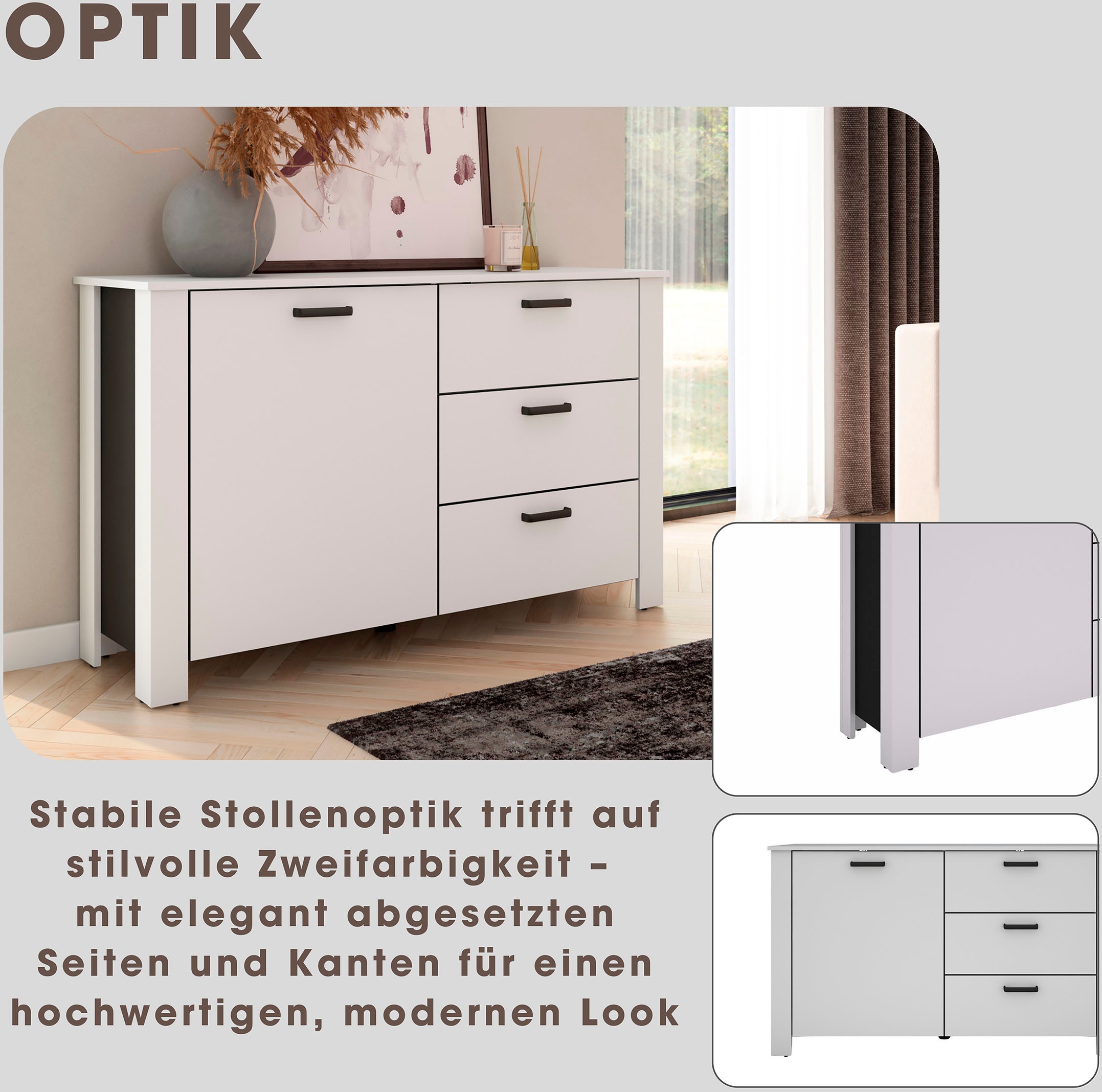 byLIVING Sideboard »Faro« 1 Stk. tlg. moderne Kommode in verschiedenen Farben verfügbar, 140cm.