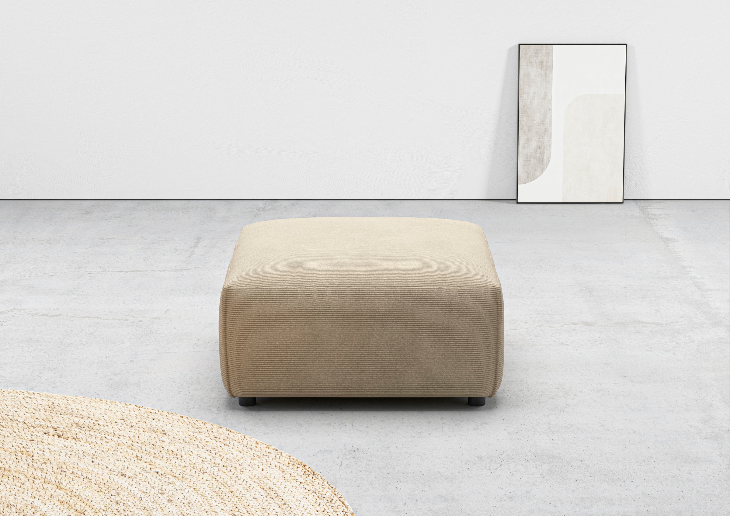 Home affaire Hocker »Glimminge auch in Breitcord, Feincord und Easy care-Be günstig online kaufen