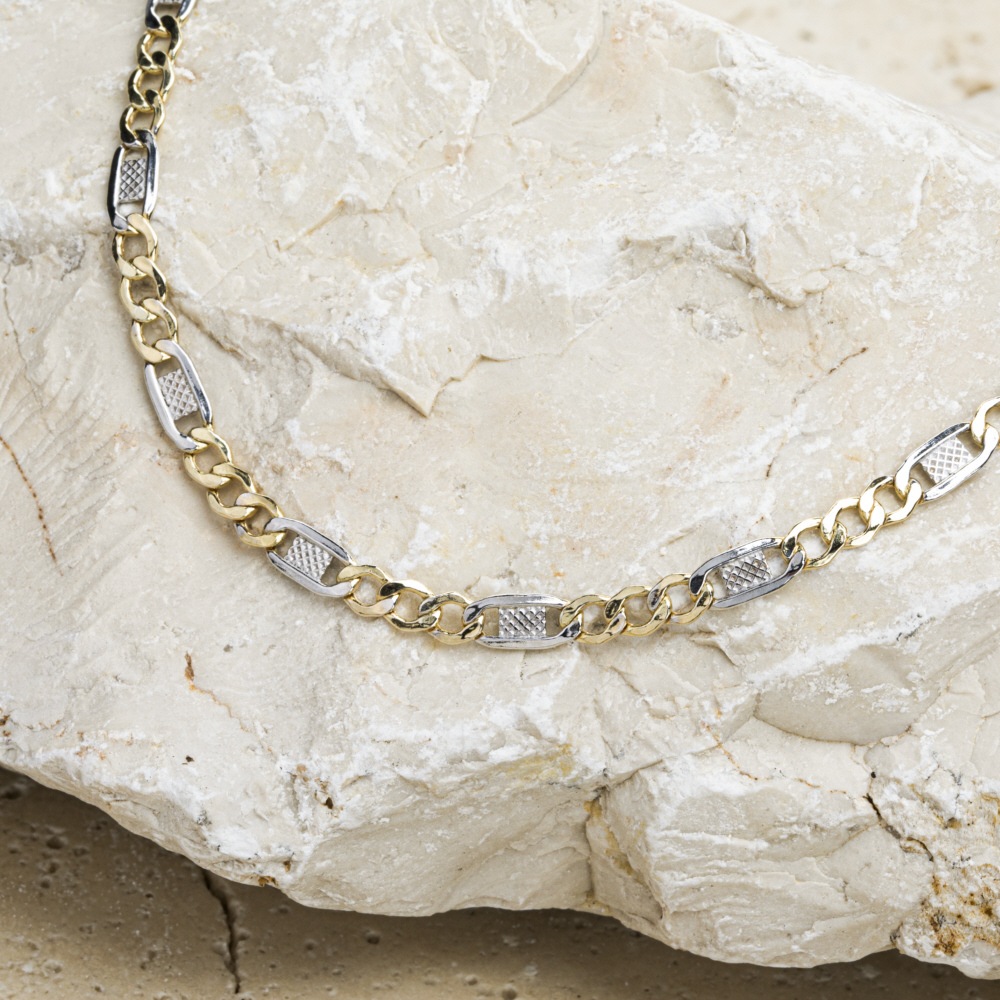 Firetti Armband »Schmuck Geschenk Gold 333 Armschmuck Armkette 2-farbig bicolor«, Made in Germany