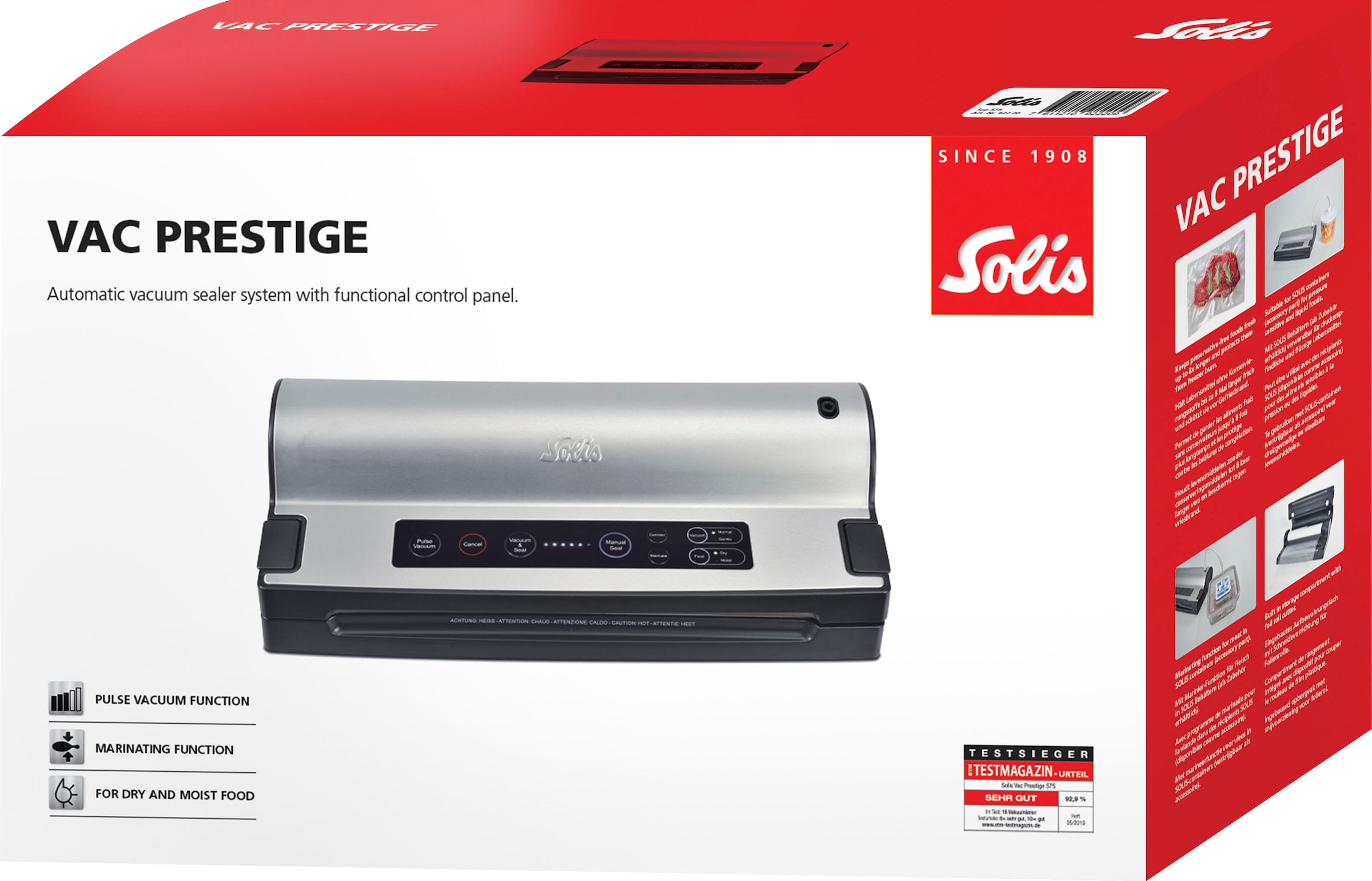 SOLIS OF SWITZERLAND Vakuumierer »Vac Prestige«