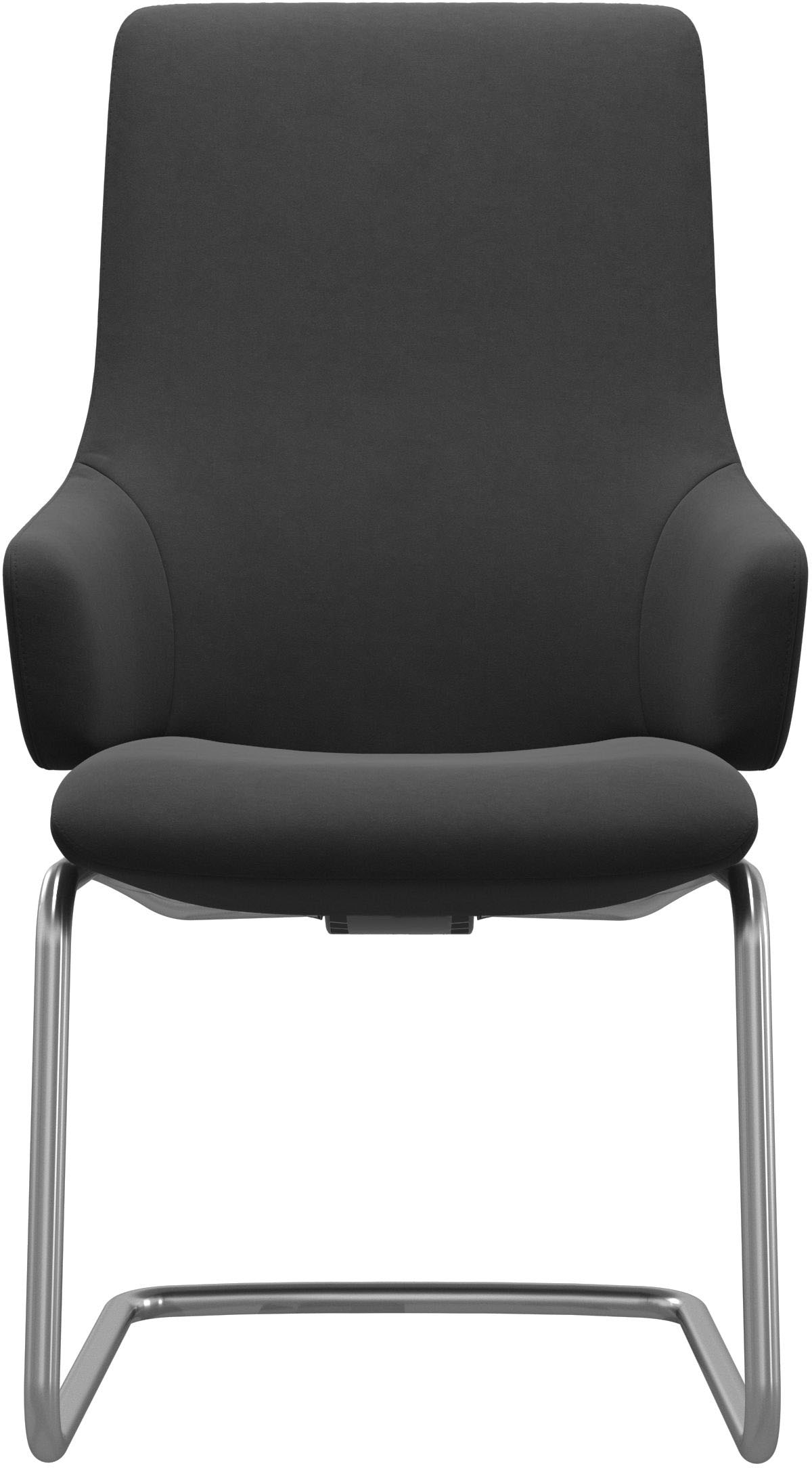 Stressless® Polsterstuhl »Laurel«, Microfaser DINAMICA, High Back mit Armlehne, Größe L, mit Beinen aus Stahl in Chrom