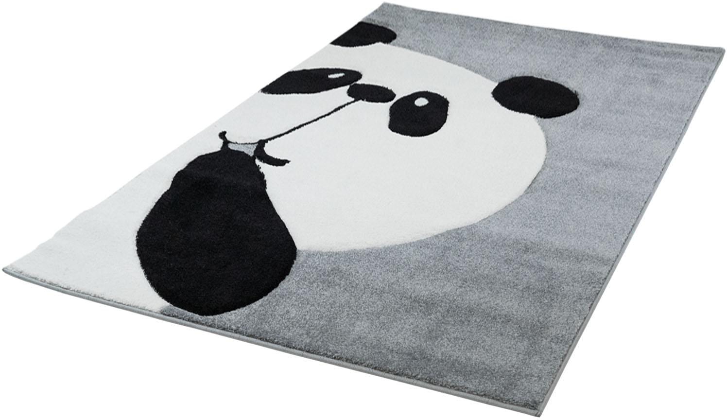 Carpet City Kinderteppich »Bueno Kids 1389«, rechteckig, 13 mm Höhe, Spielteppich, Panda-Bär, 3D-Effekt, Weicher Flor, Pflegeleicht