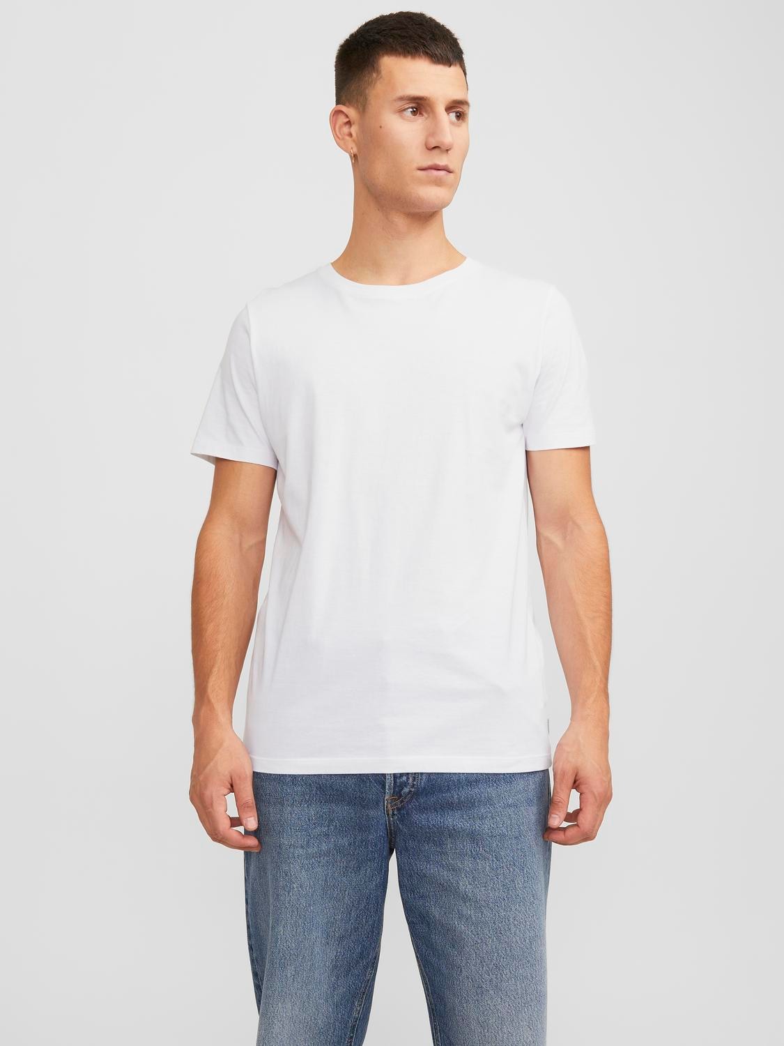 Jack & Jones T-Shirt »ORGANIC BASIC TEE«, (Packung, 5 tlg., 5er-Pack)