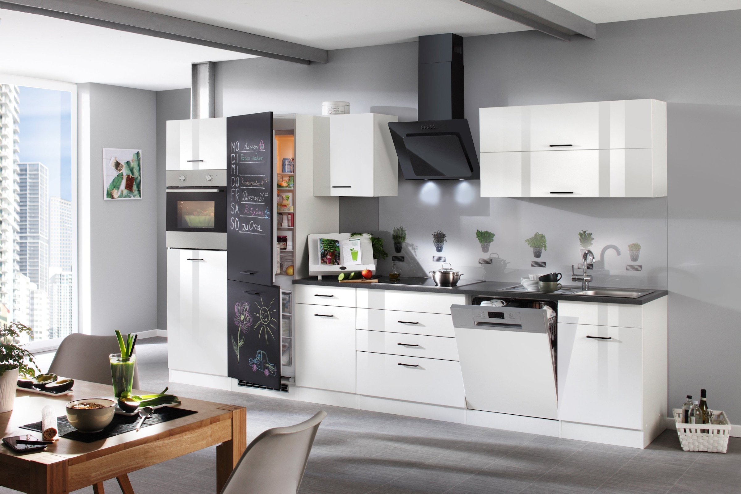 KOCHSTATION Spülenschrank »KS-Trier«, Breite 110 cm, inkl. Möbelfront für Geschirrspüler