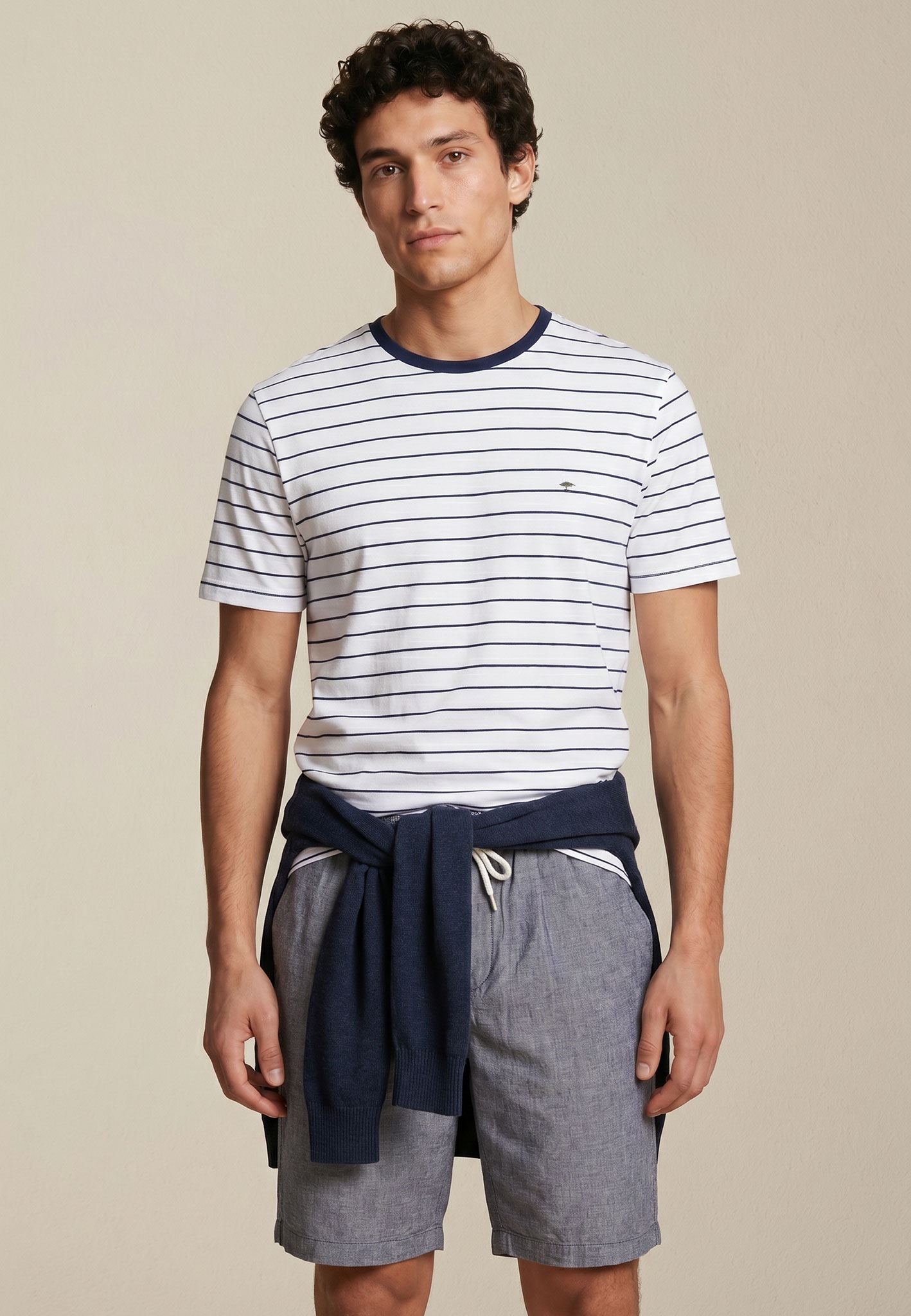 FYNCH-HATTON T-Shirt mit Streifen Muster