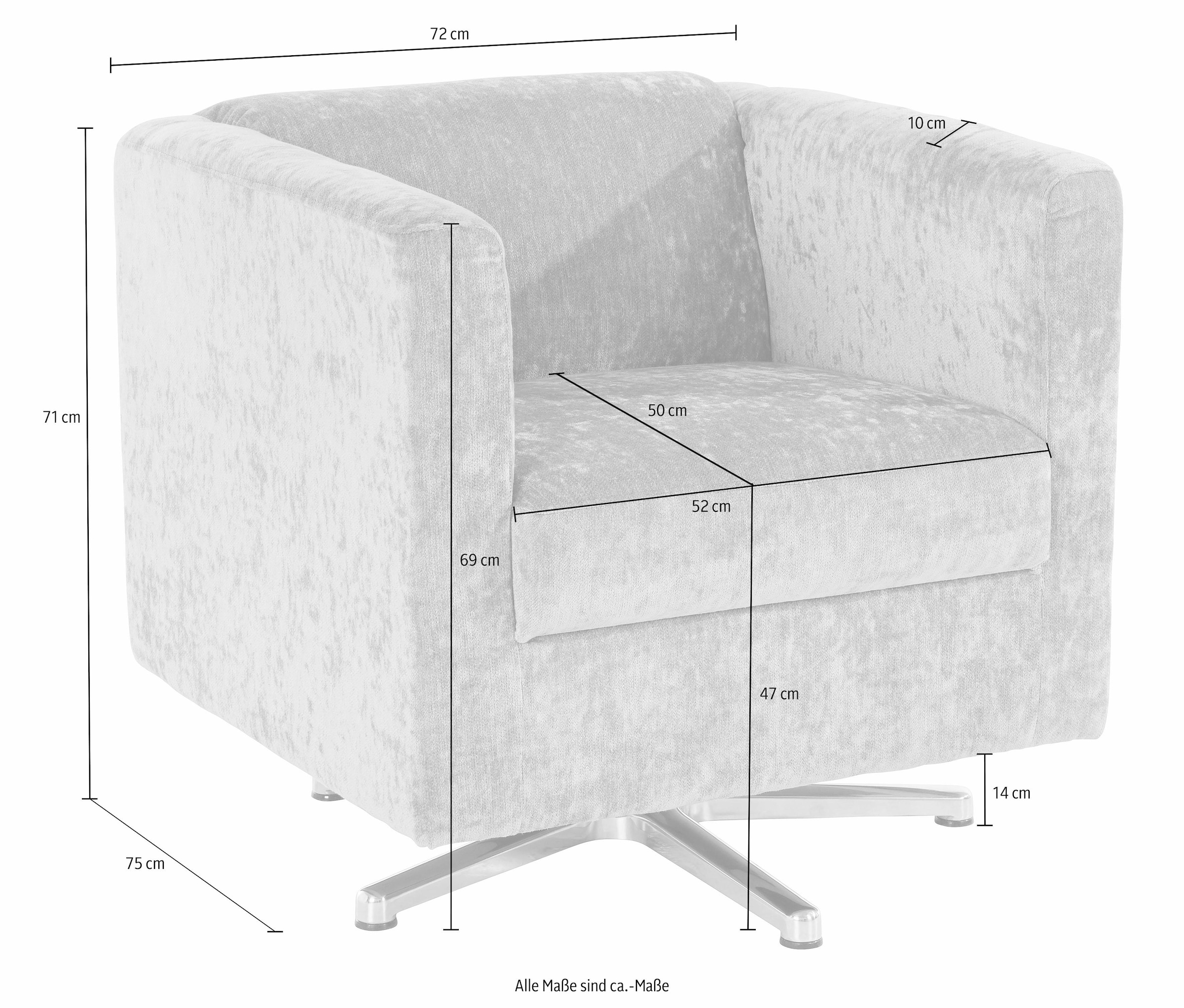 INOSIGN Sessel »Bob«, drehbar mit Sternfuß